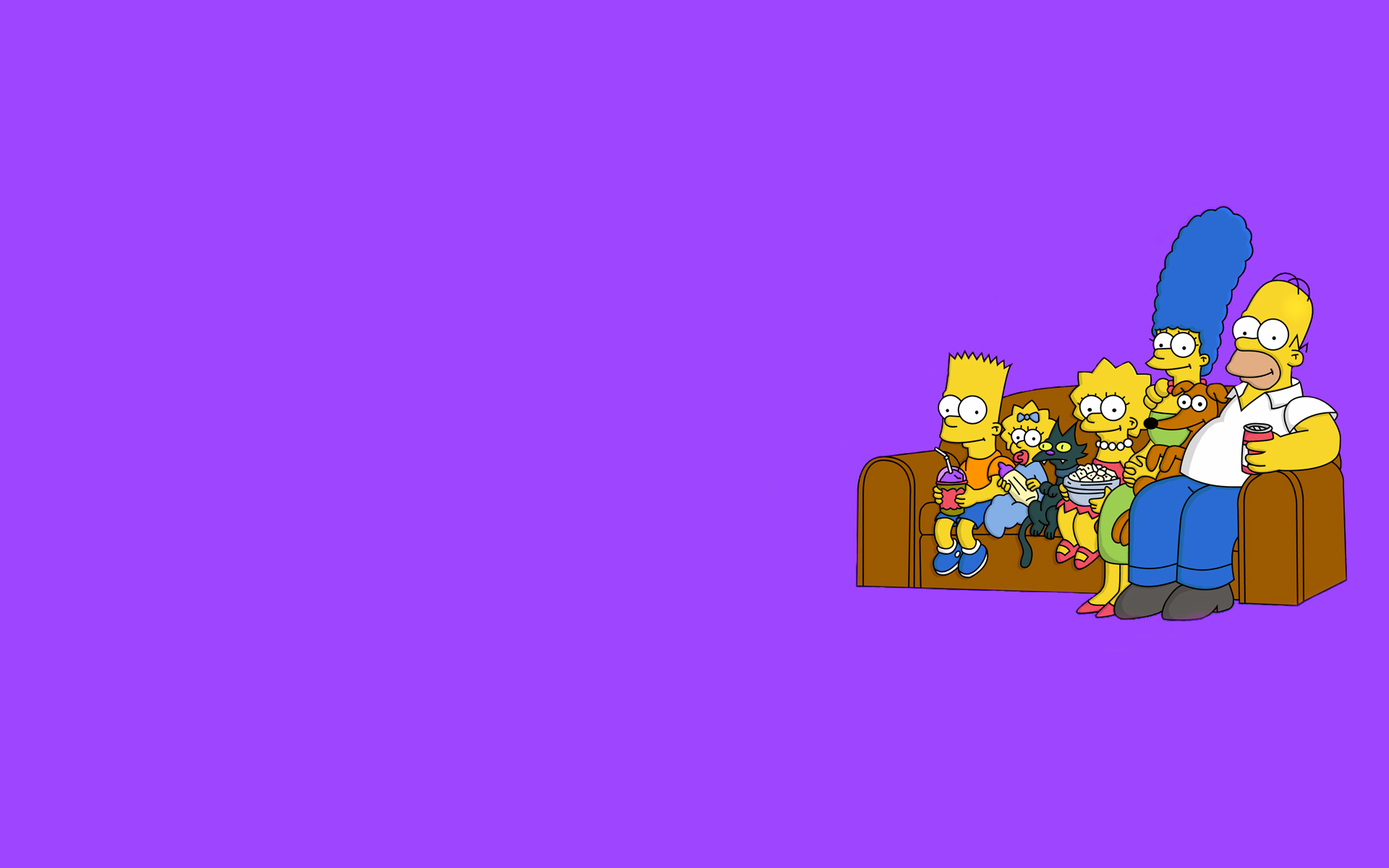 Wallpaper sofa, The simpsons