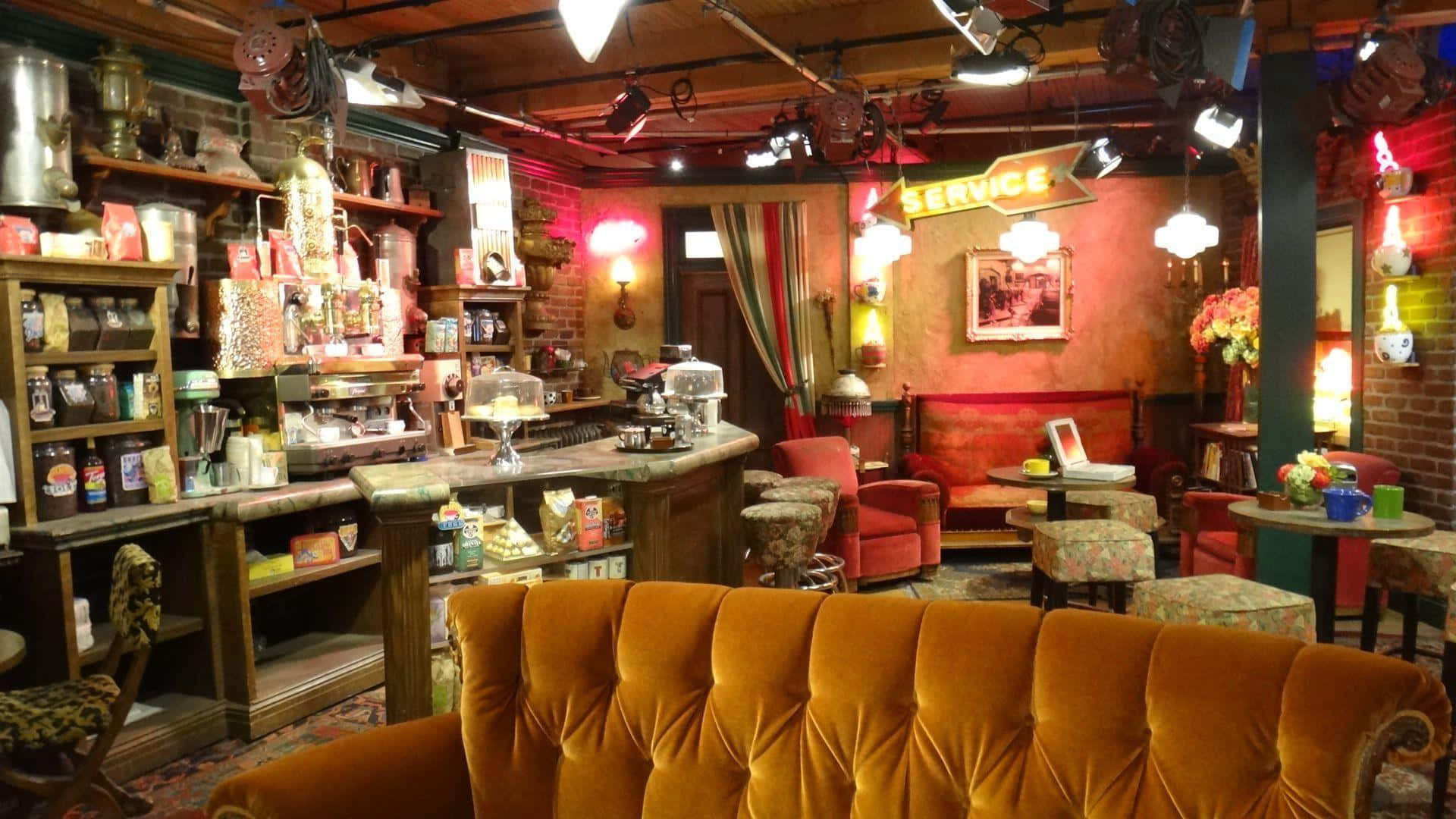 Download A Bar With A Couch And A Bar