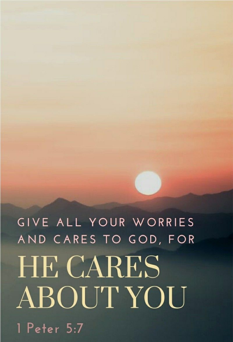 Bible Verse Wallpaper 1 Peter 5:7