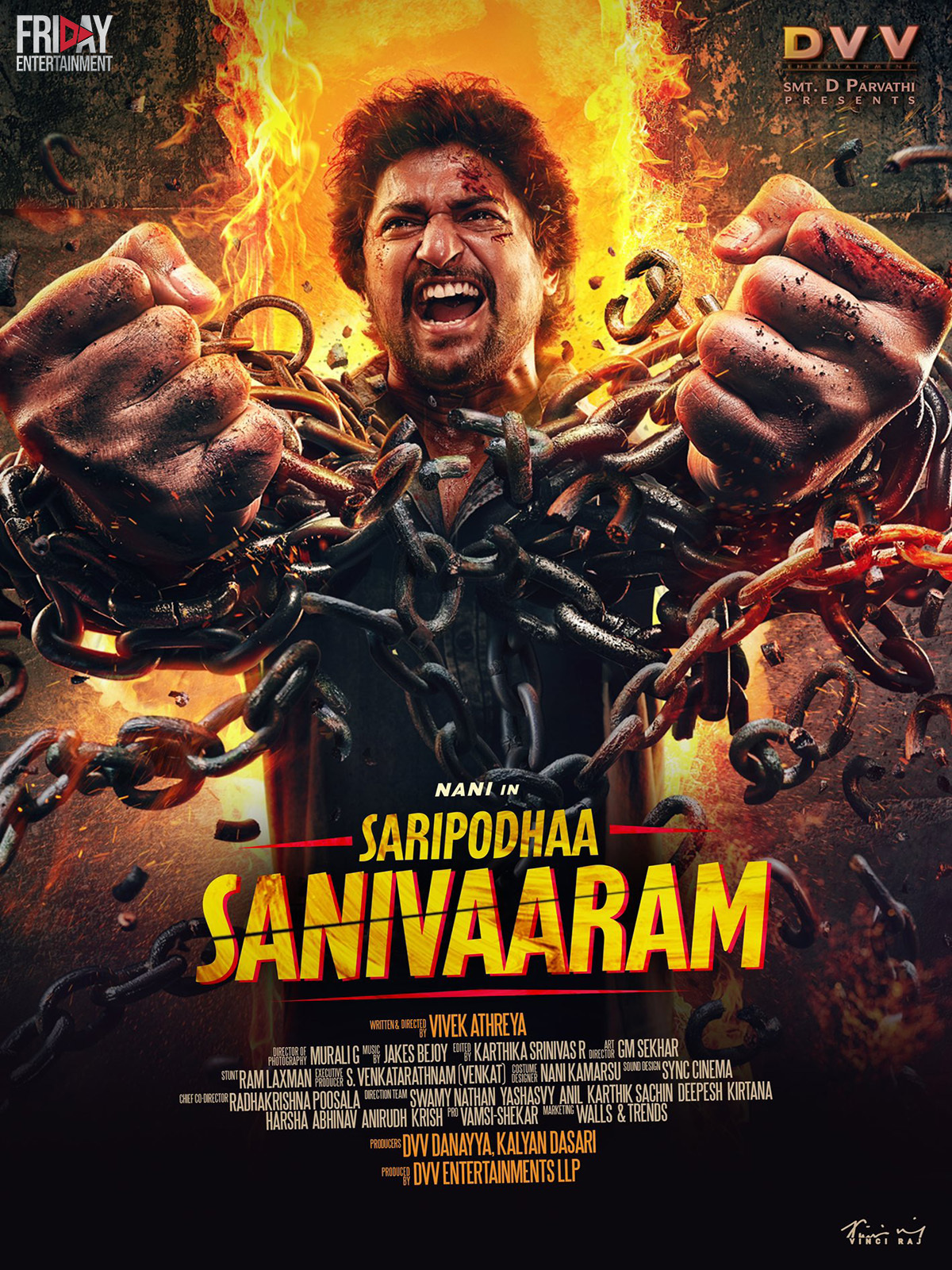 Saripodhaa Sanivaaram Wallpapers Wallpaper Cave