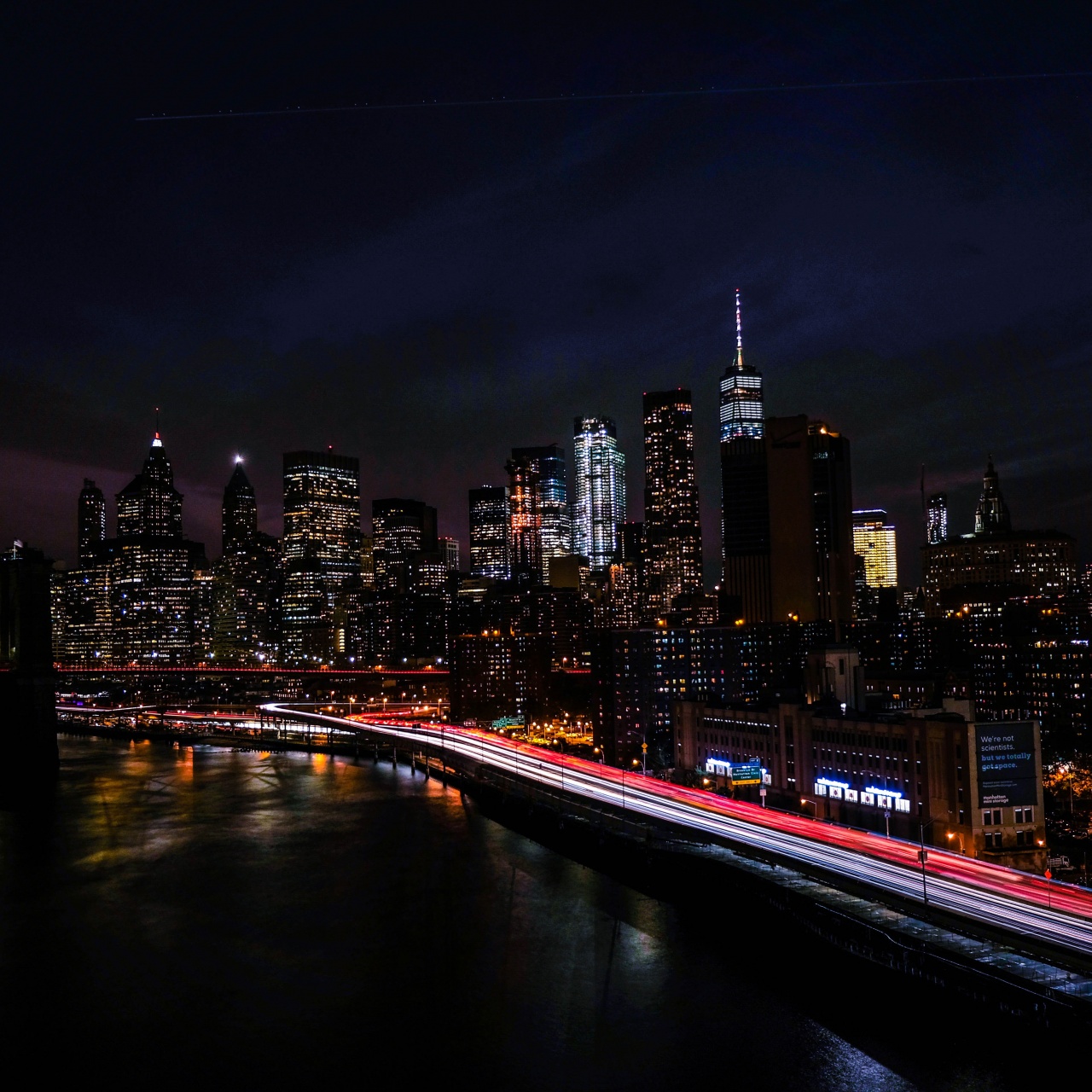New York City Wallpaper 4K, Night view