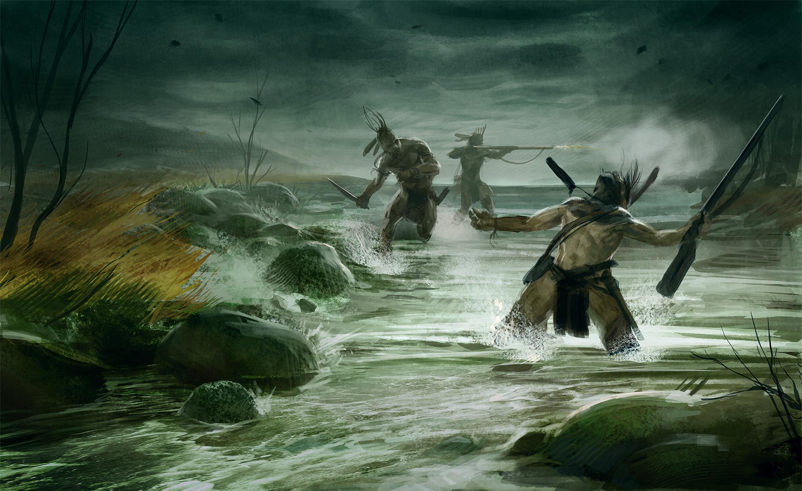Wallpaper fight, river, Empire: Total