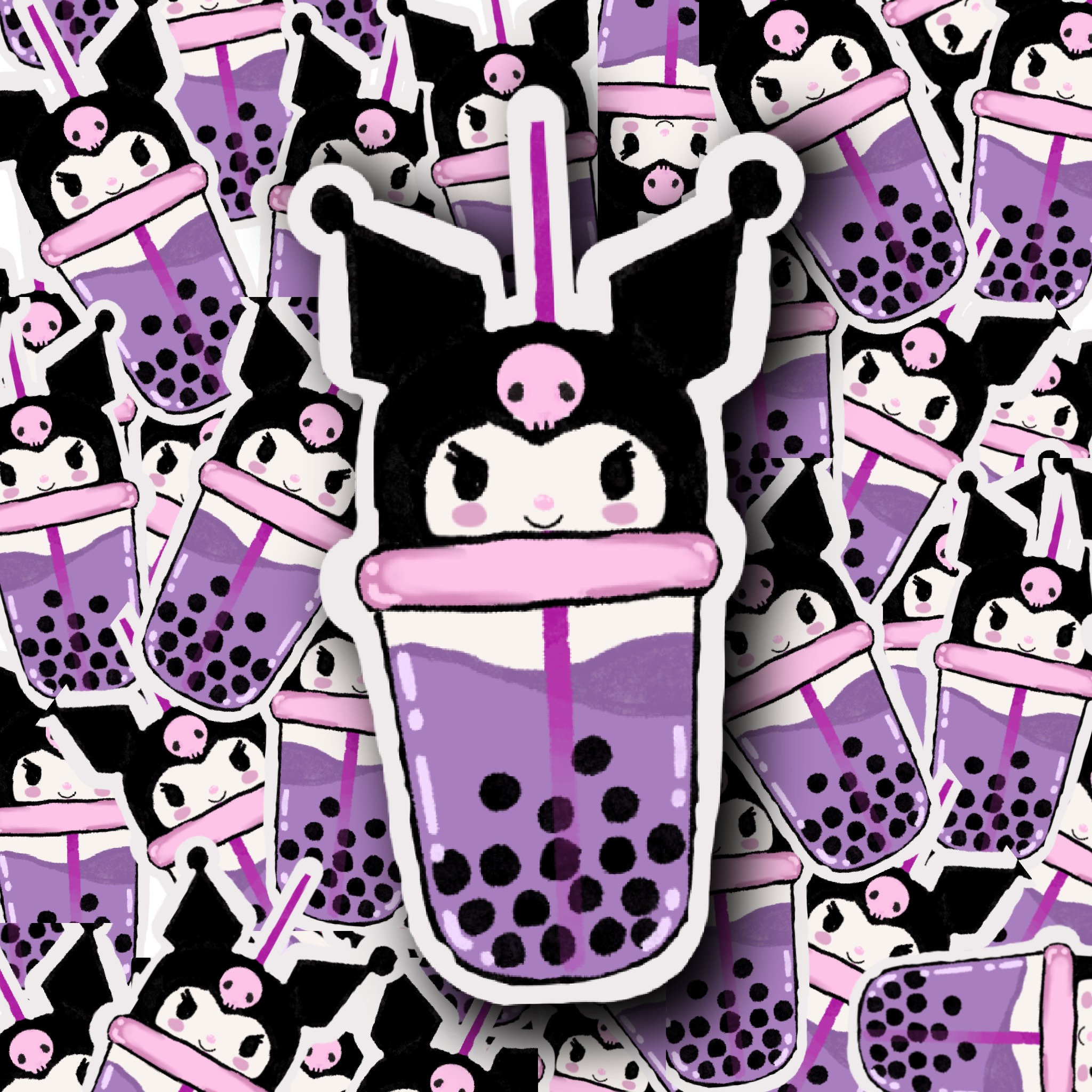 Kuromi Boba Sticker