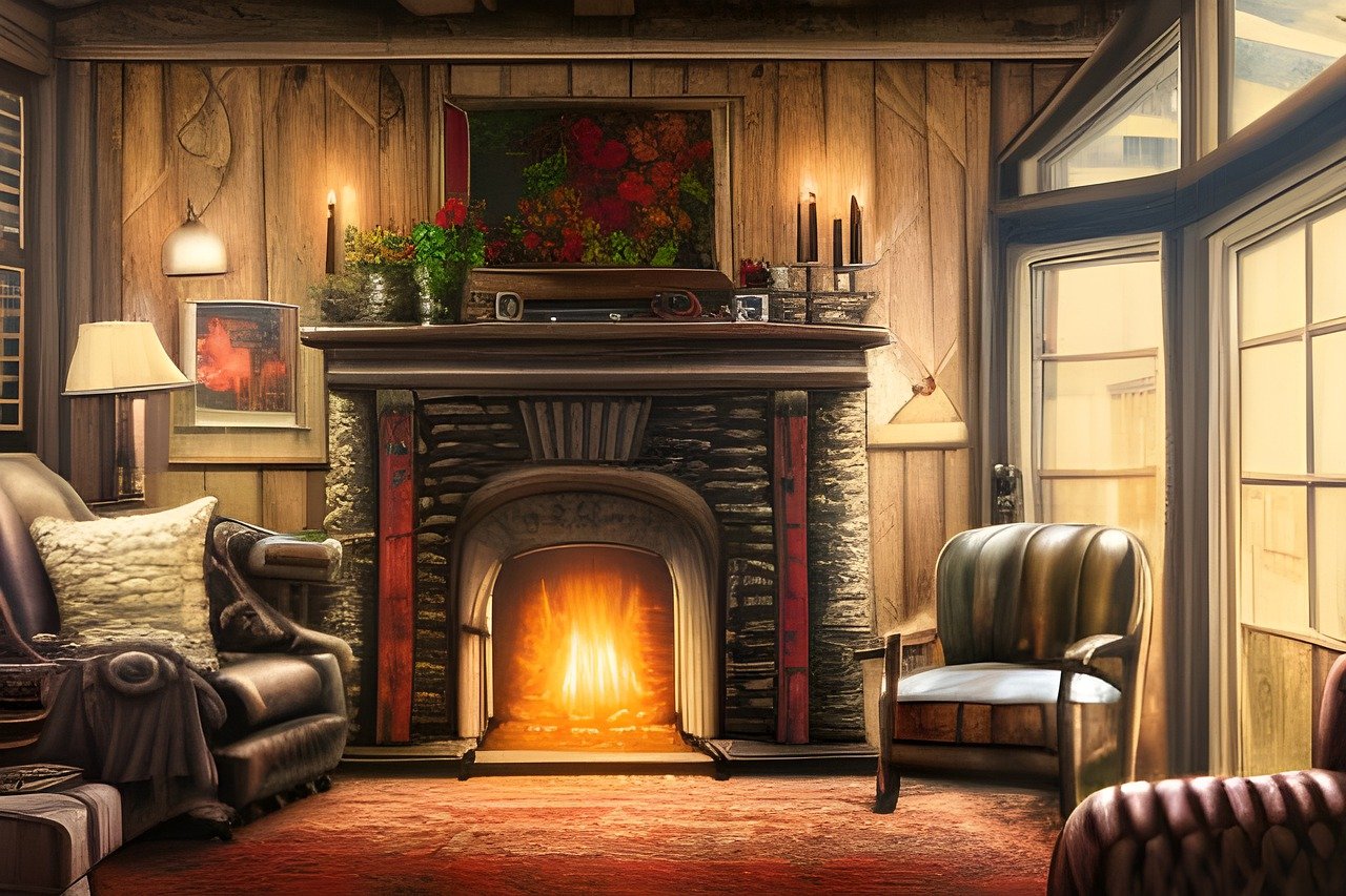 Download Log Cabin, Cabin, Hearth