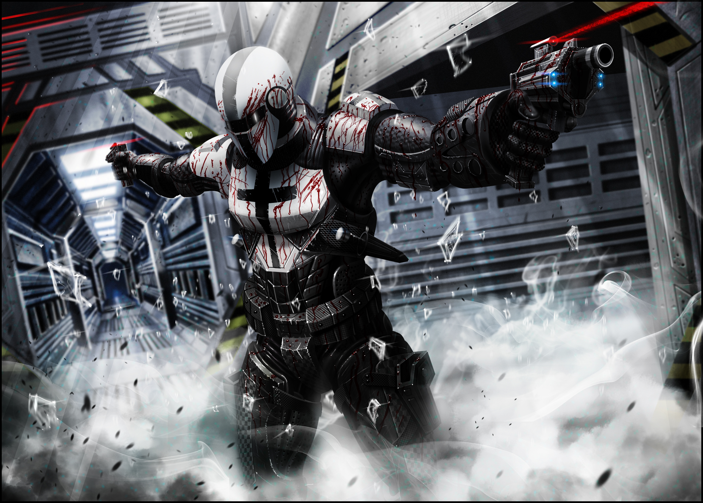 Futuristic Warrior Bloodbath HD