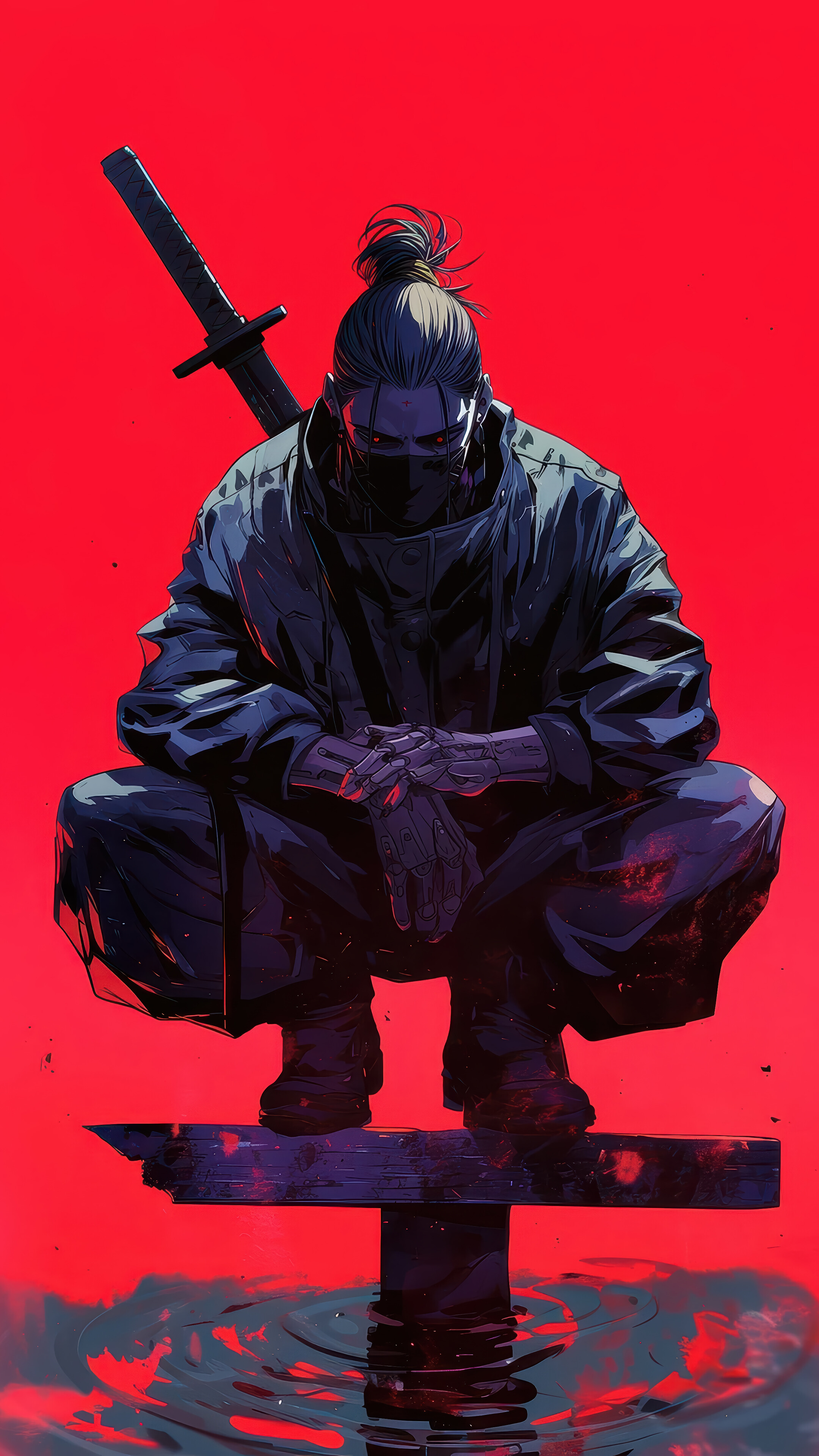 Ninja Fantasy Art 4K Wallpaper iPhone