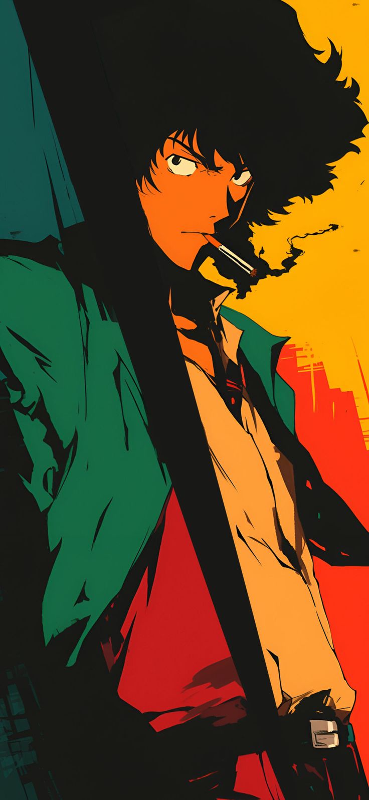 Cowboy Bebop Spike Spiegel Retro Wallpaper