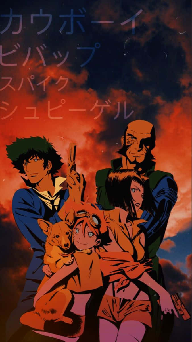 Spike Spiegel takes aim in Cowboy Bebop