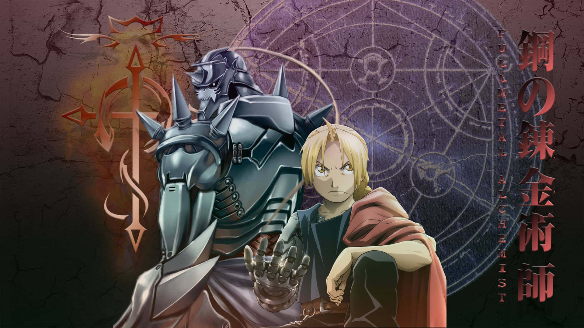 A Determined Edward Elric In Battle
