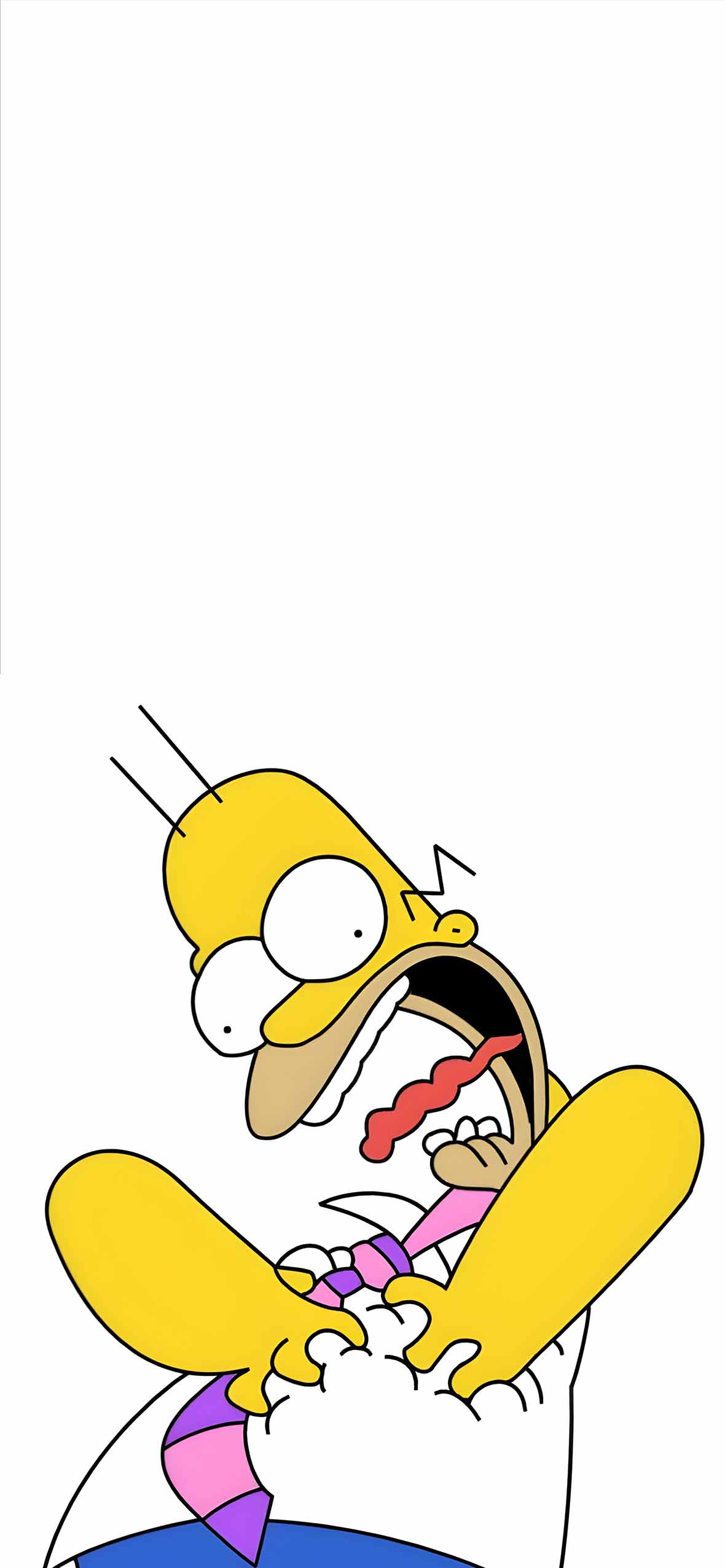 Homer Simpson Screaming Funny Cartoon