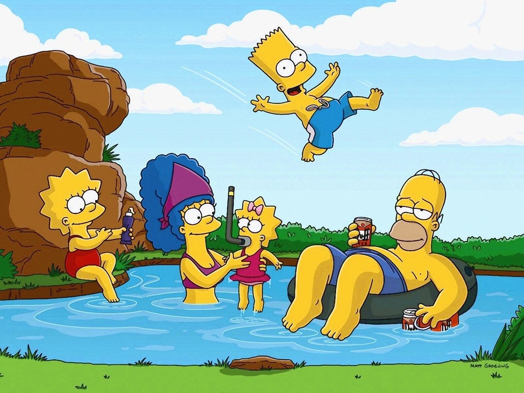 Dan Dare.org Simpsons Wallpaper