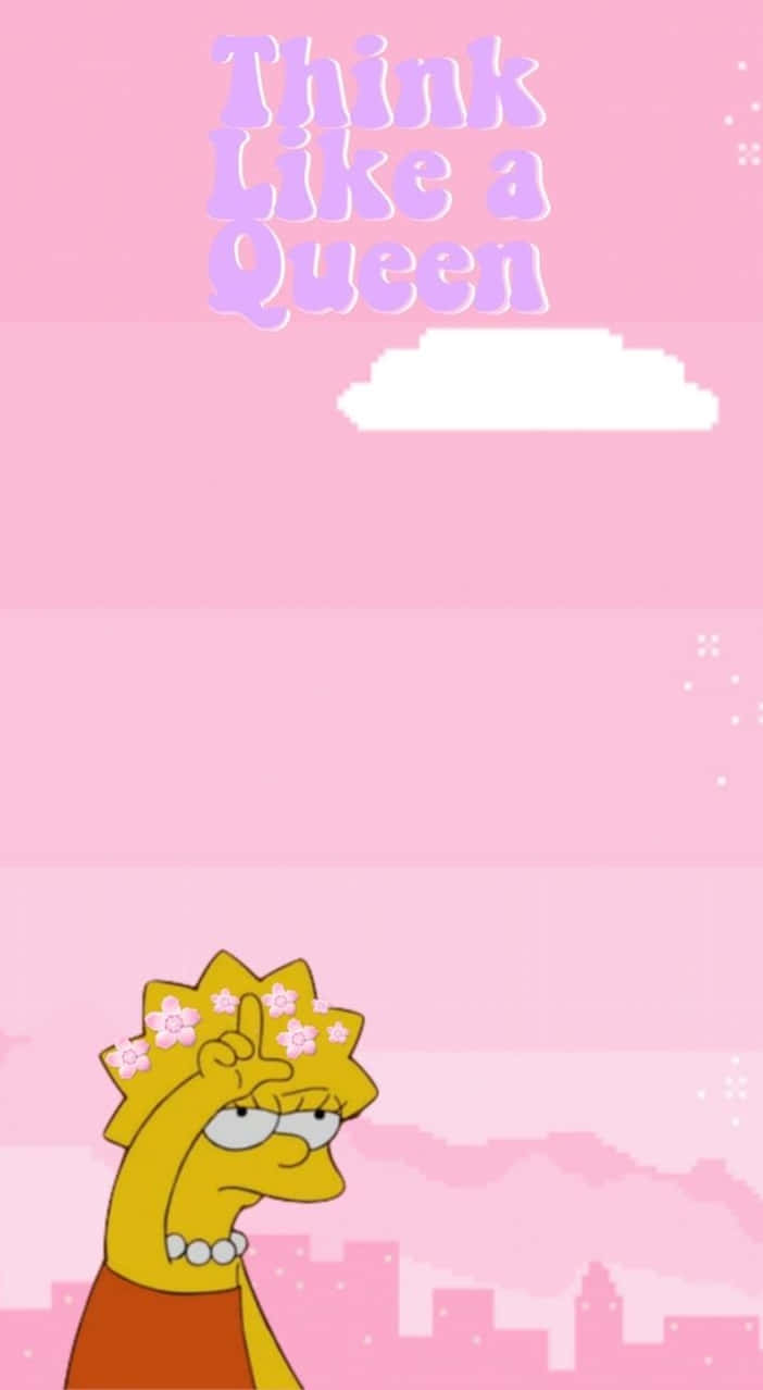 Simpsons Think Like A Queen Wallpaper