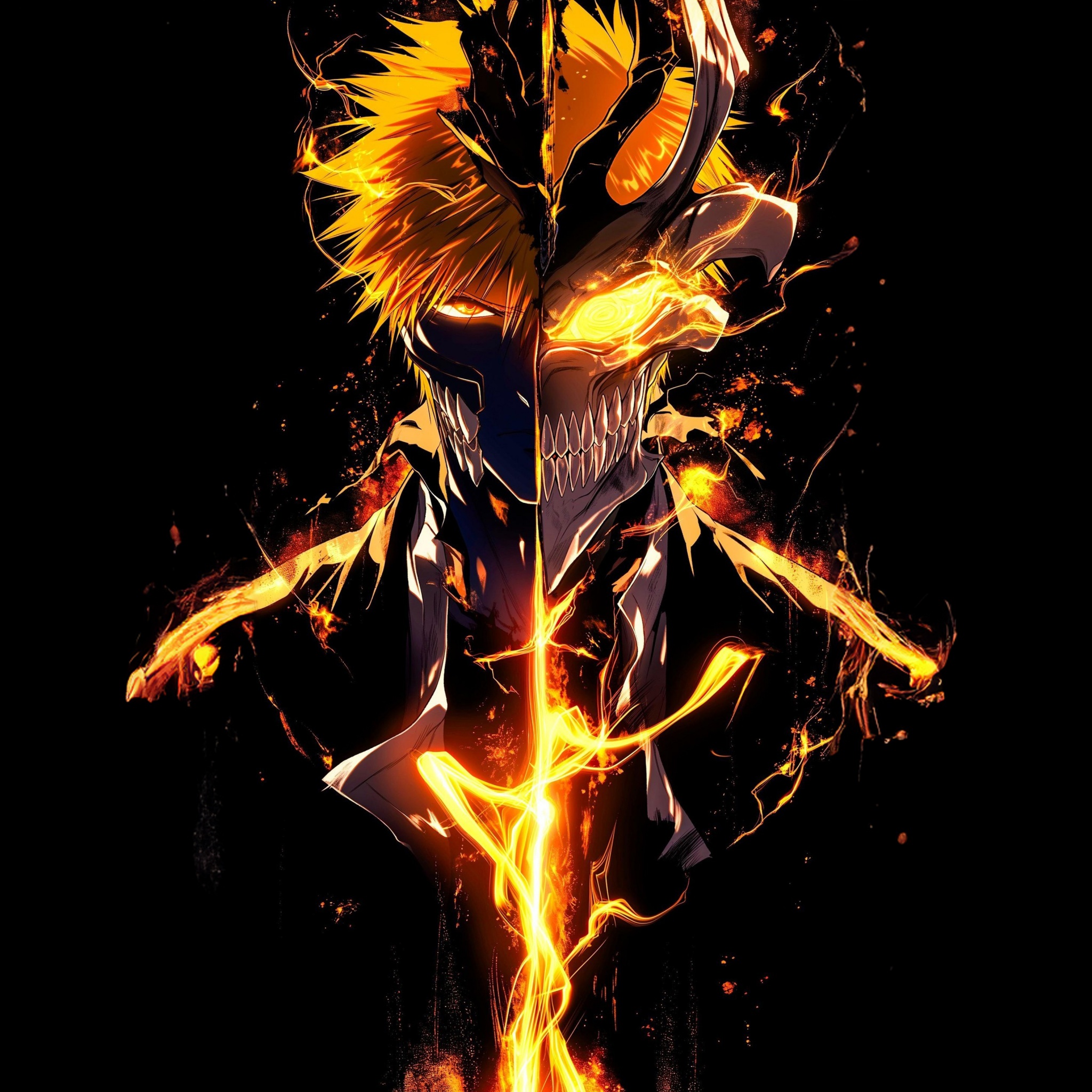 Ichigo Kurosaki Wallpaper 4K, Hollow