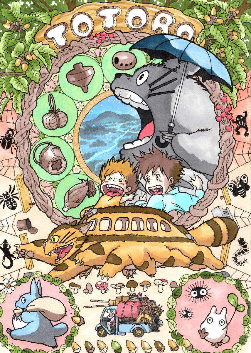 MY NEIGHBOUR TOTORO POSTER ART