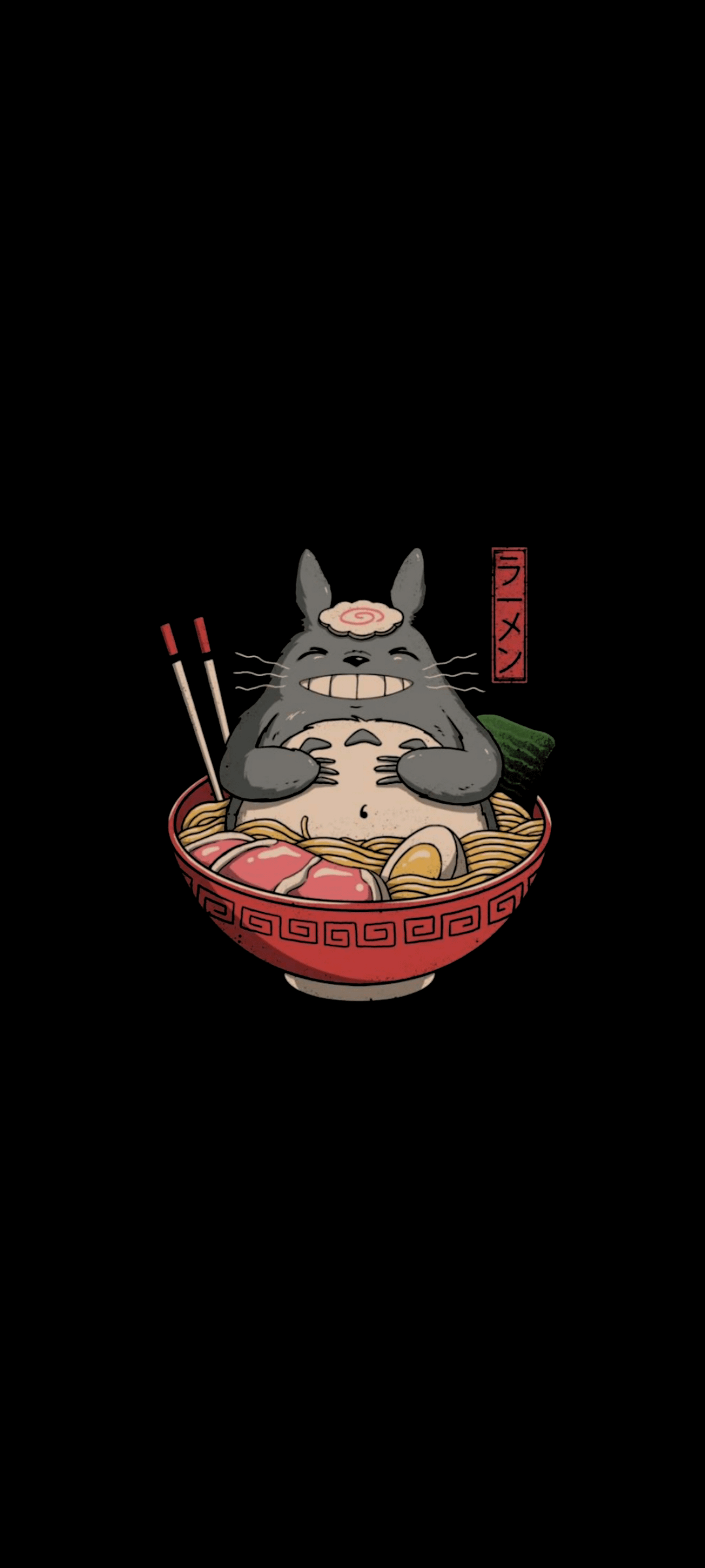 Totoro Ramen Amoled Wallpaper / Poster