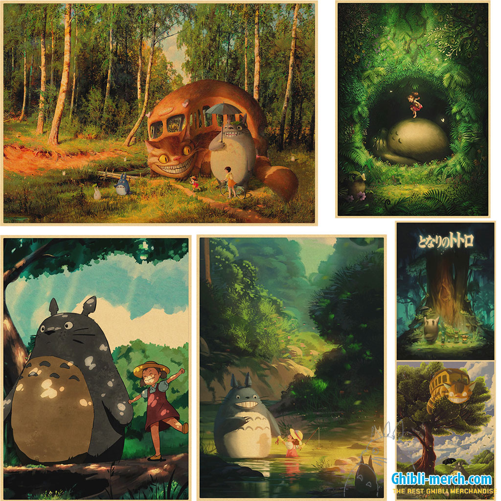 Totoro Forest Spirit Posters Films 8
