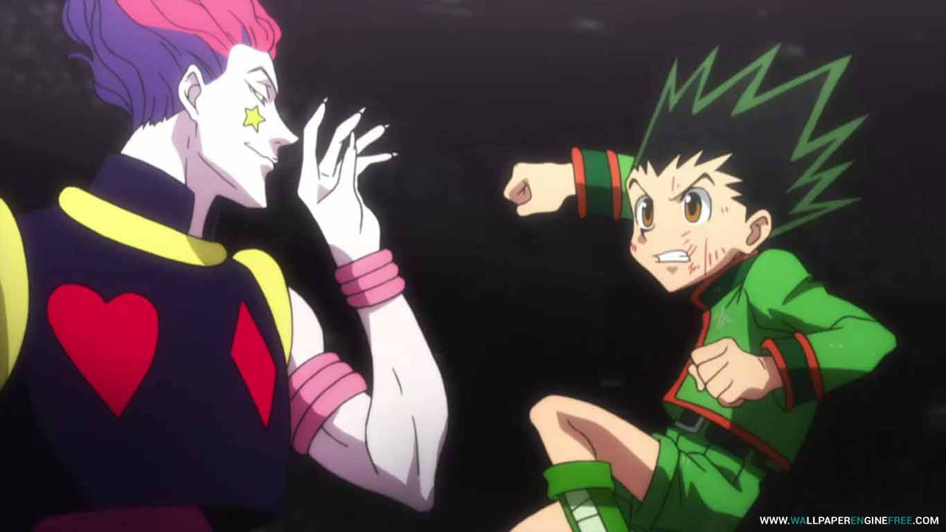 Gon Freecs Fighting Hisoka From Hunter