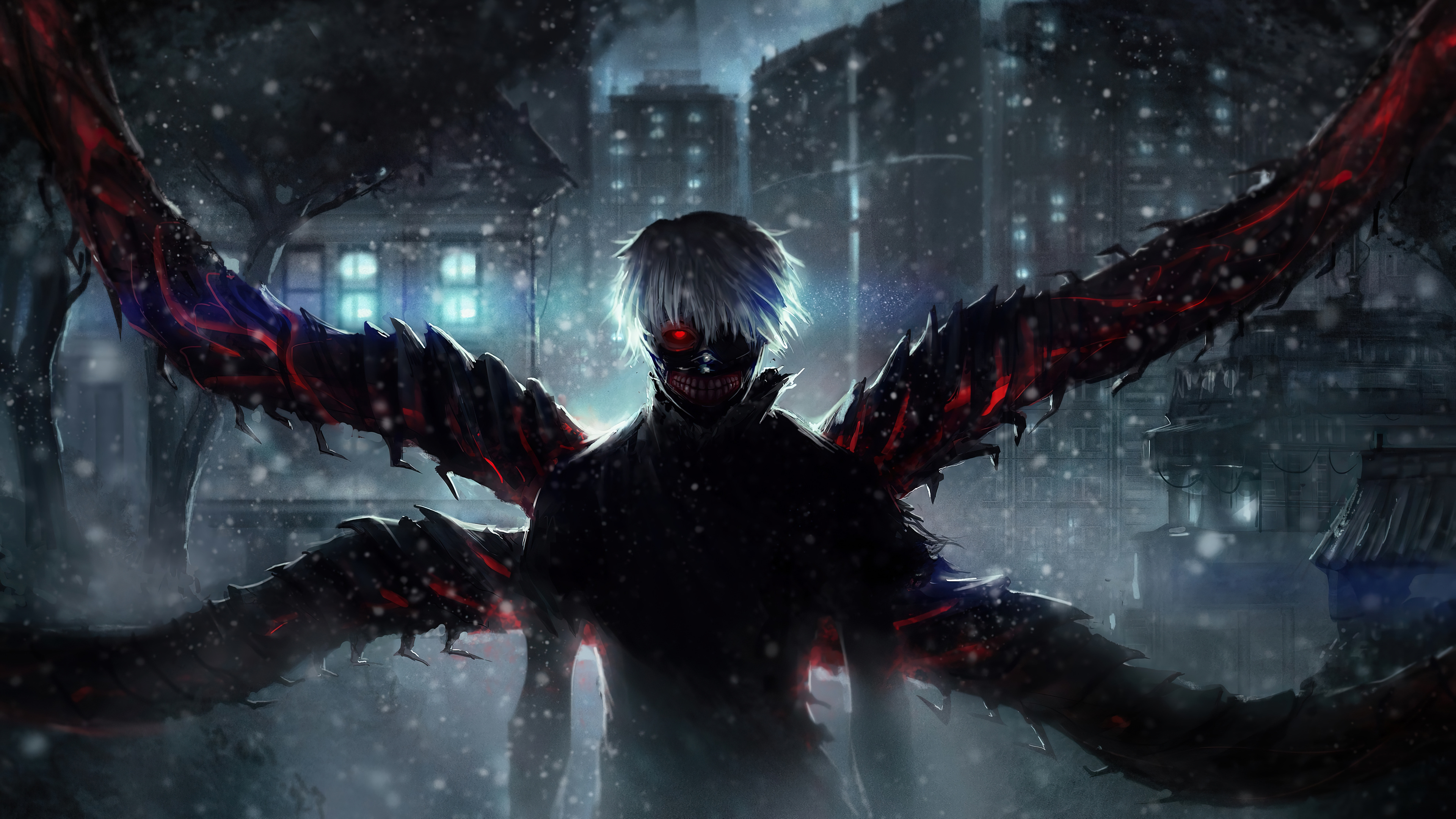 Ken Kaneki Mask Tokyo Ghoul 4K