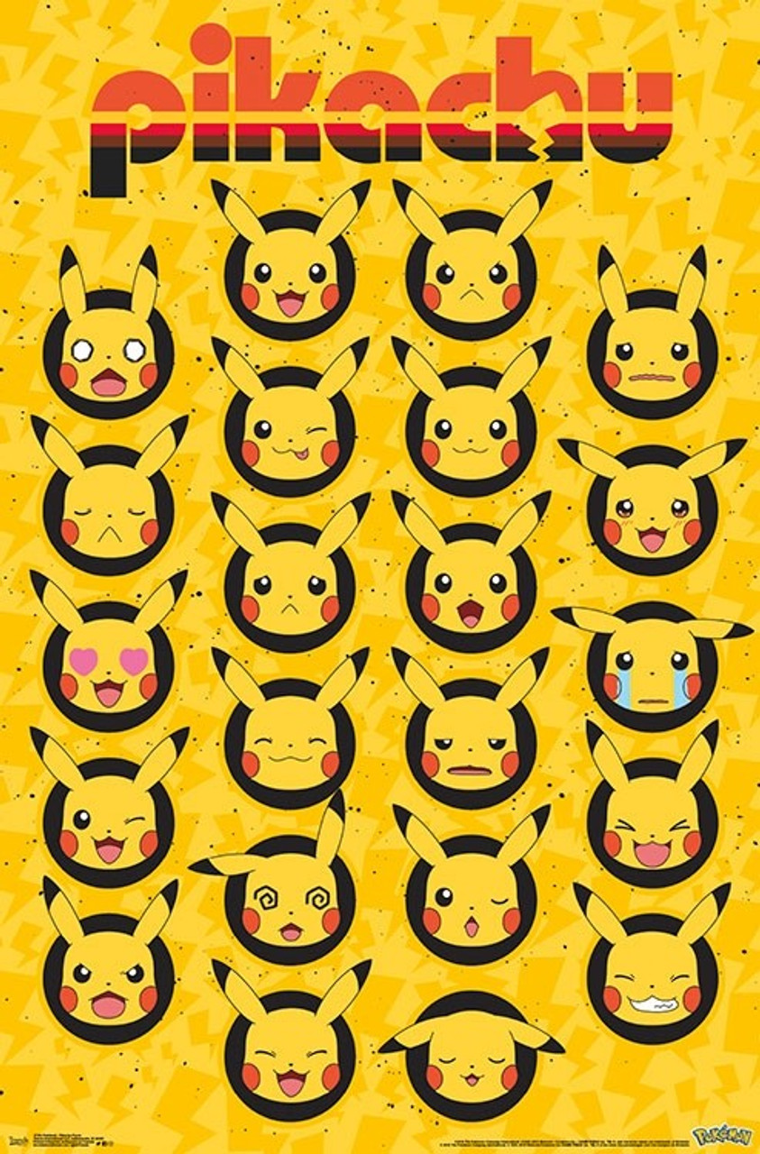 Pokemon Faces Poster Print