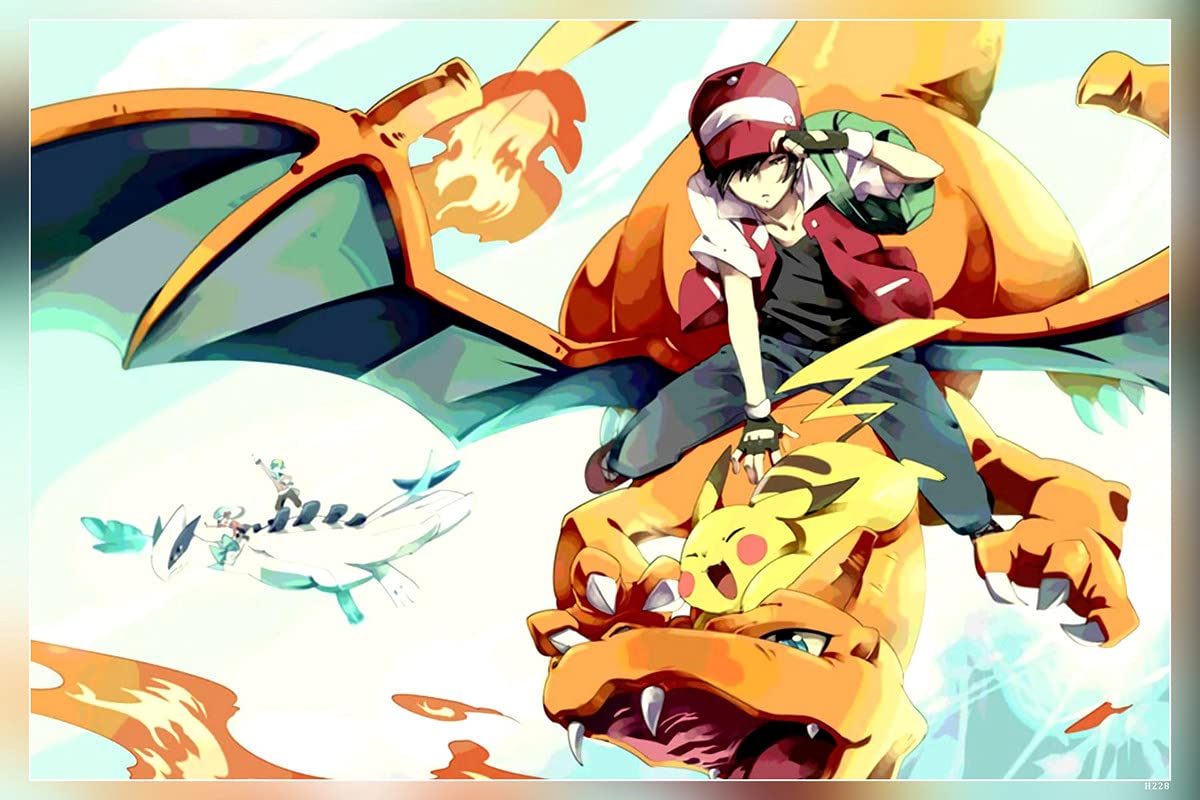 HSA Manga Pokemon Pikachu Red Character