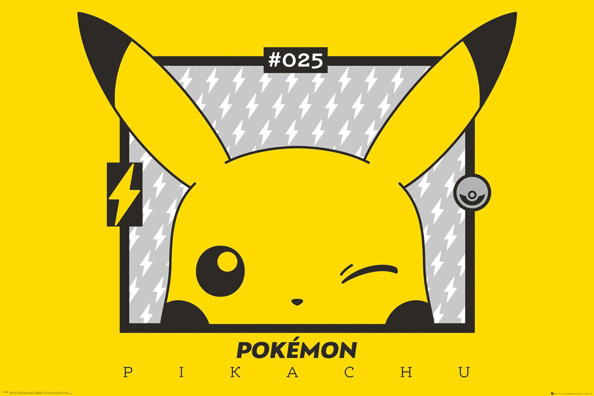 Gaming Poster (Pikachu Winking) (Size