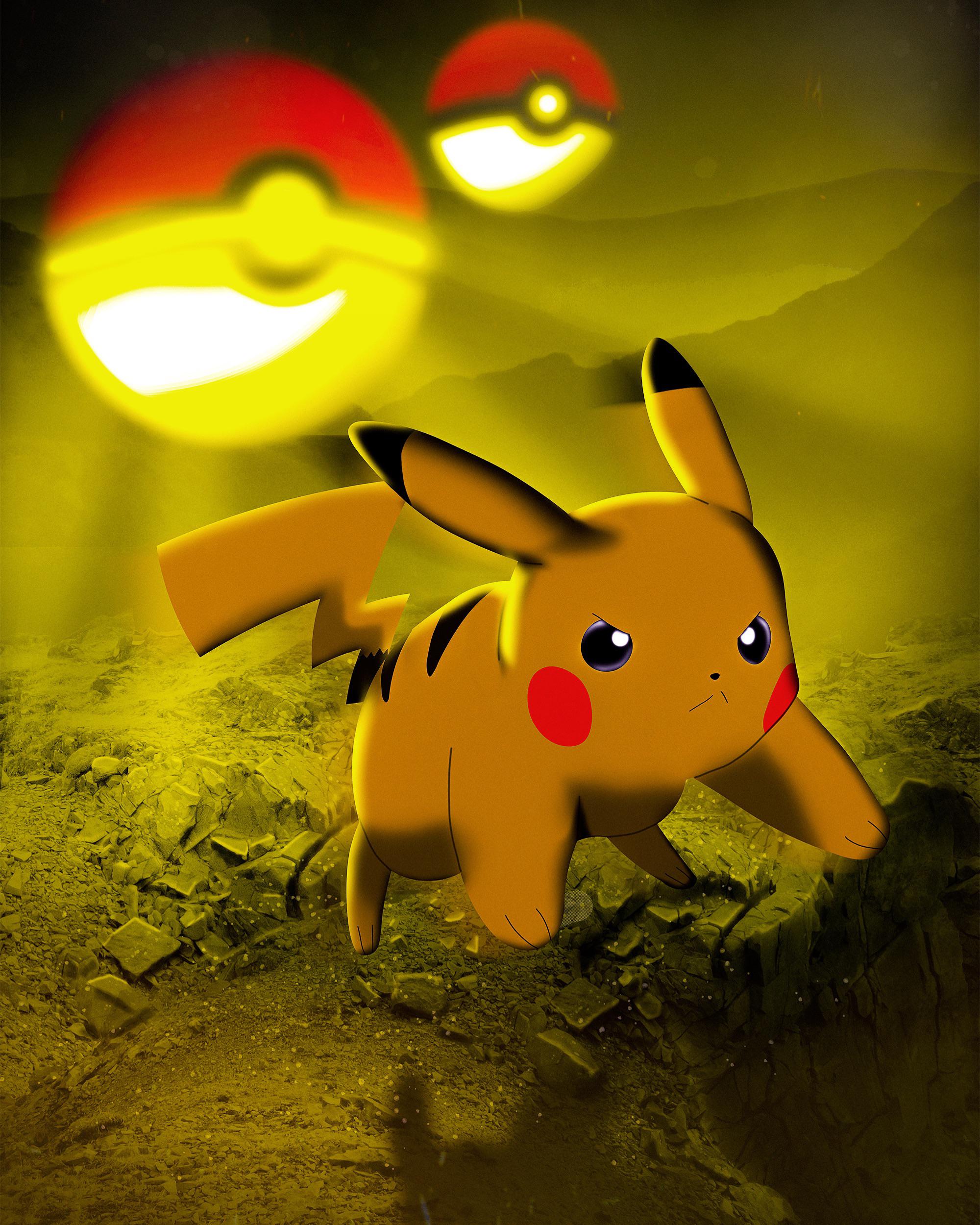 I did a Pokémon poster for my kid as he