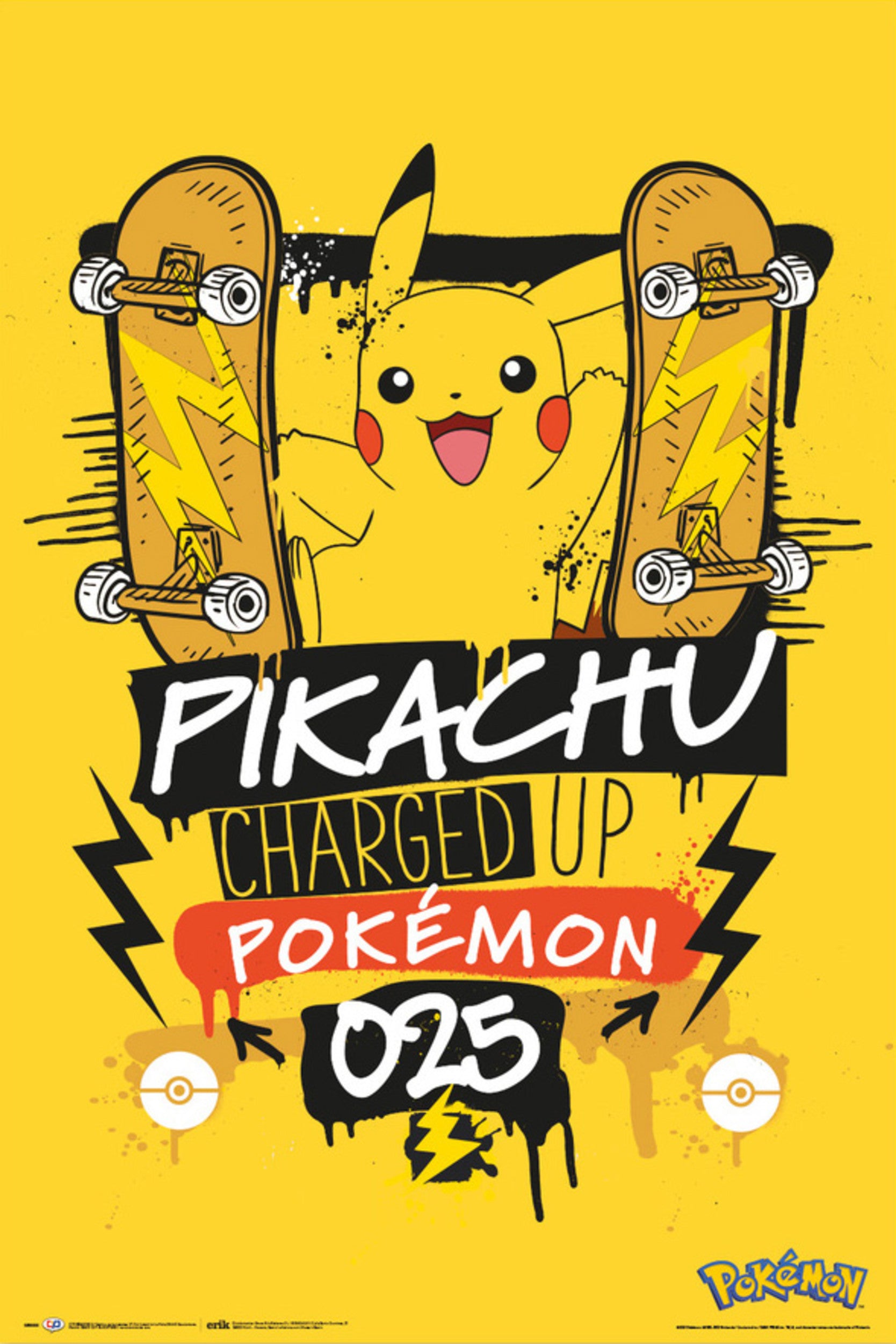 Pikachu Charged Up 025 61x91, 5cm