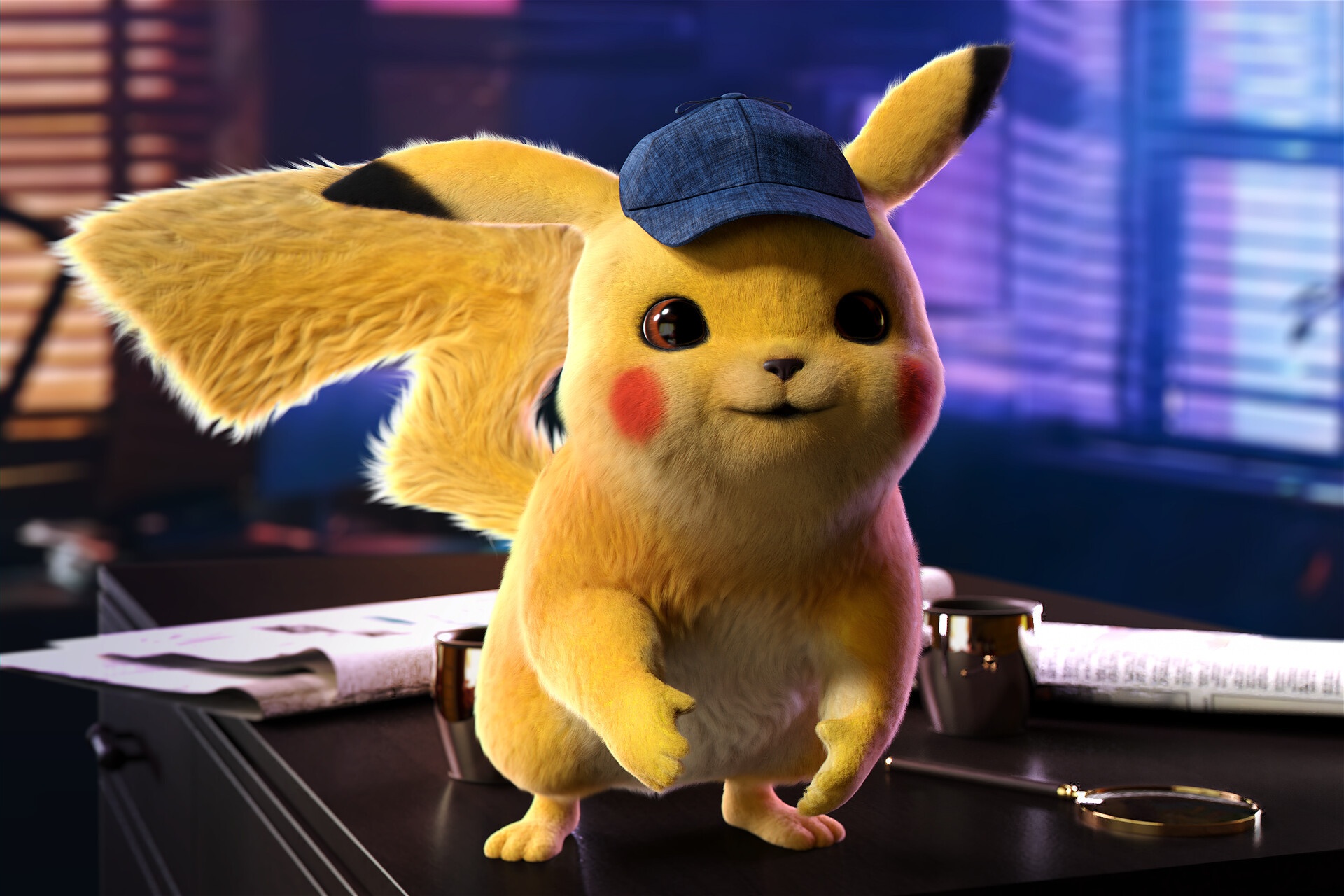 Wallpaper movie, cap, Pikachu, poster