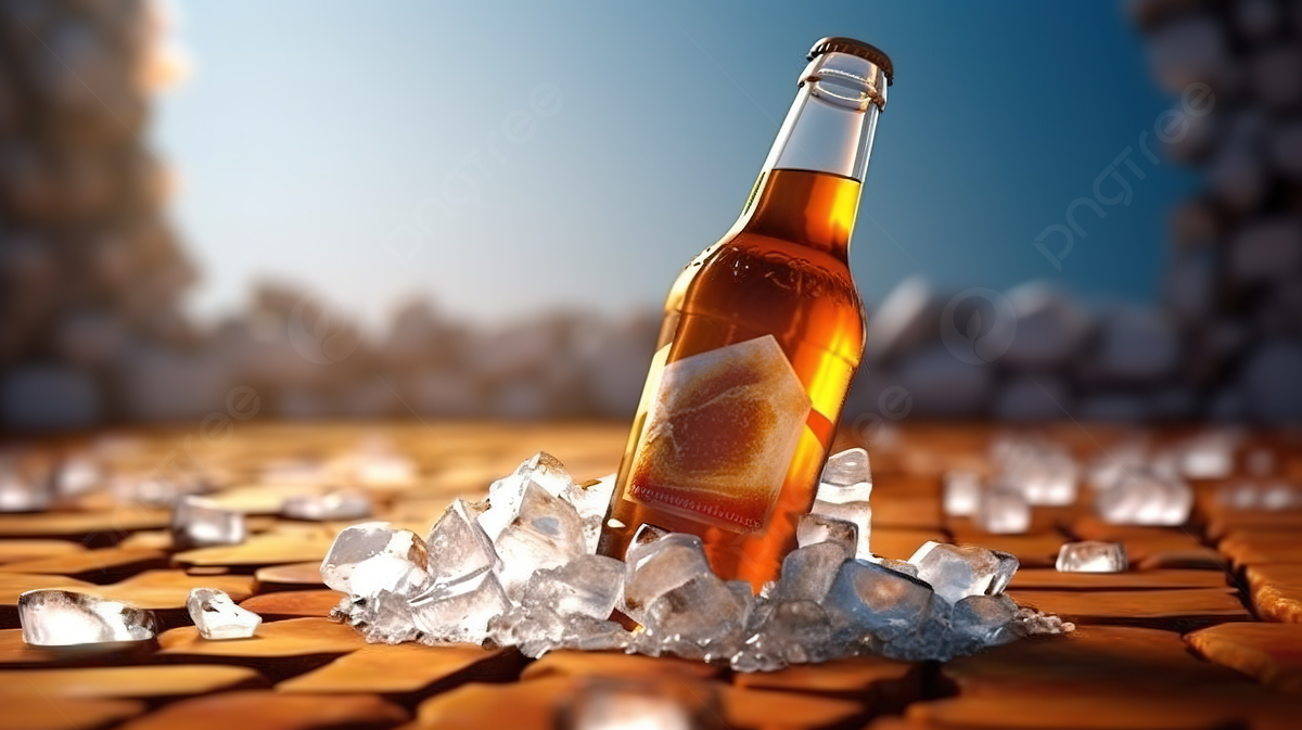 Beer Bottle Background Image
