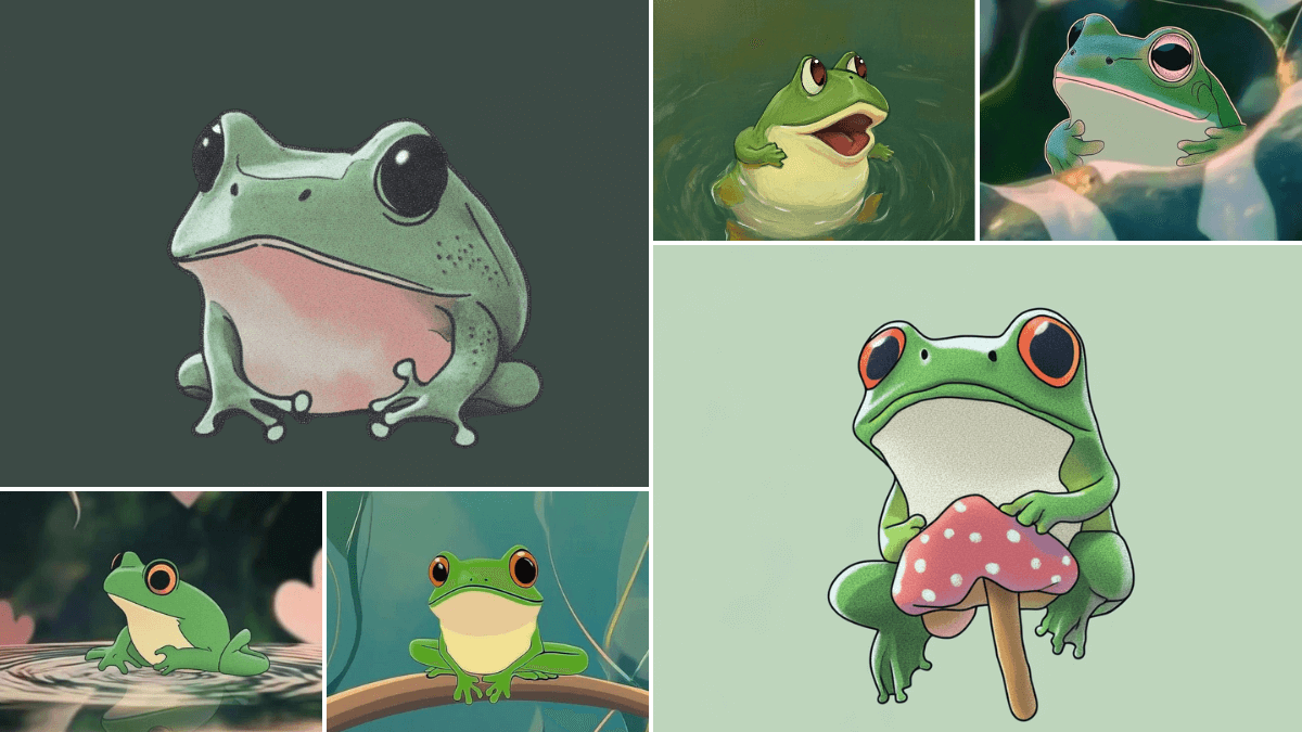 of the cutest frog wallpaper you'll