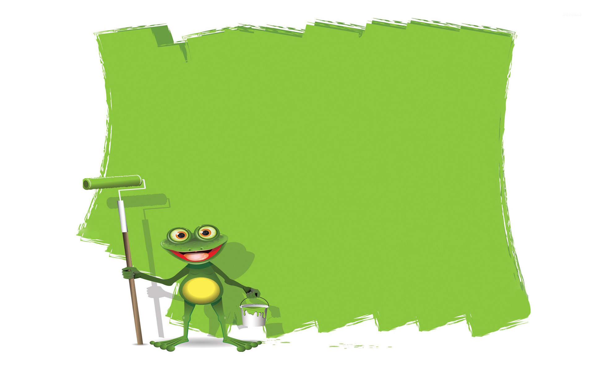 Painting frog wallpaper