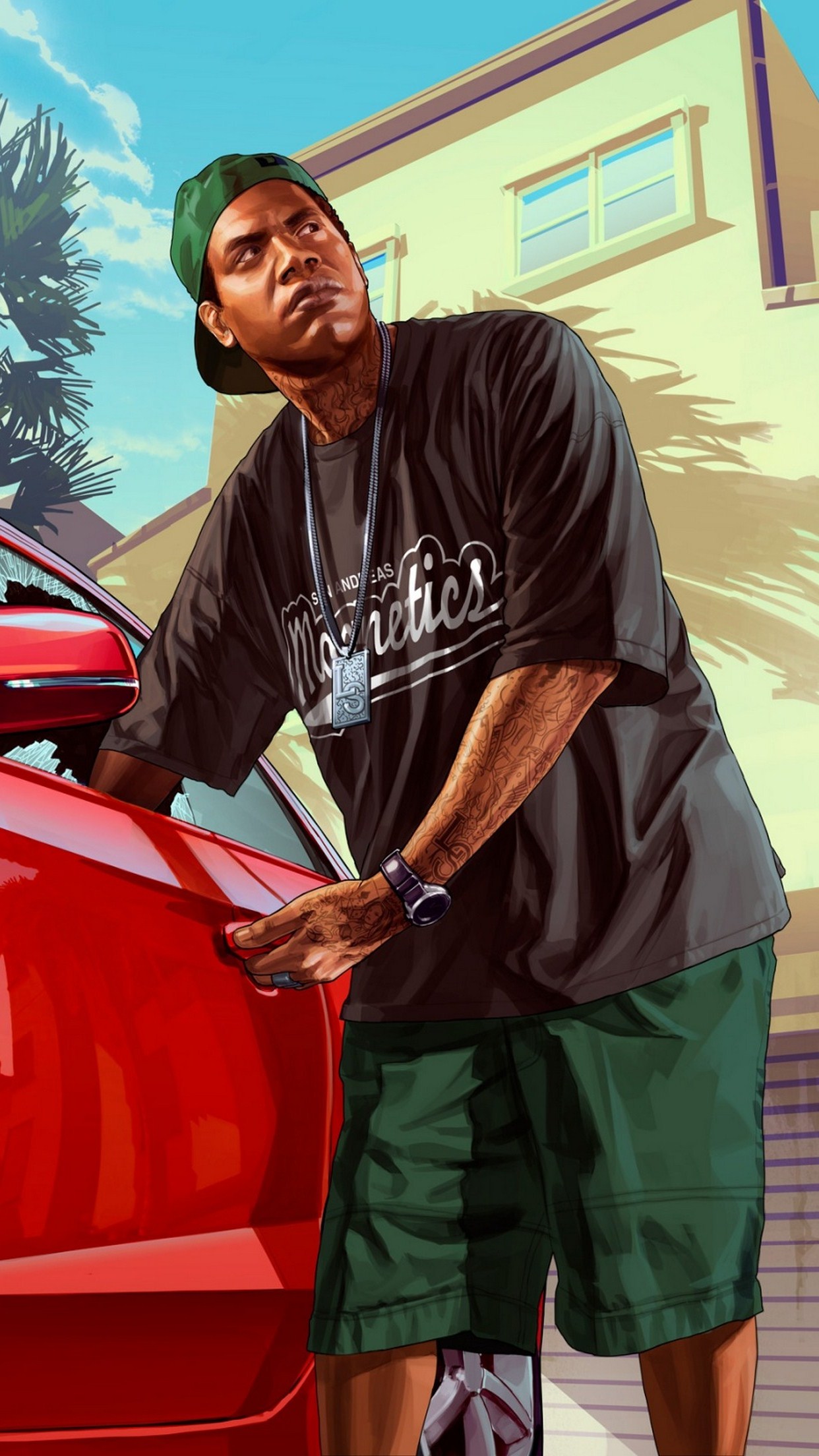 GTA V Man Wallpaper for iPhone 11, Pro
