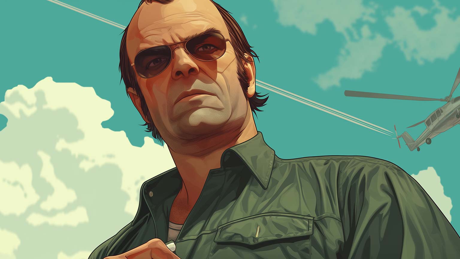 GTA Trevor Tough Guy Desktop Wallpaper