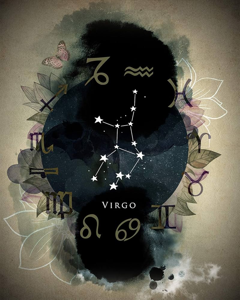 Virgo Astrology Zodiac Wall Art Decor