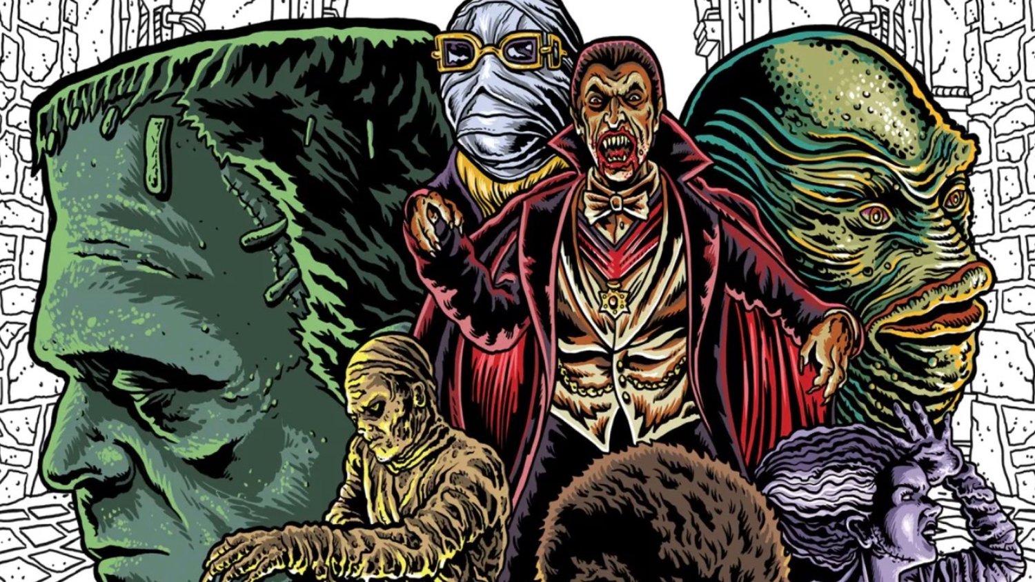 An Official UNIVERSAL MONSTERS Coloring
