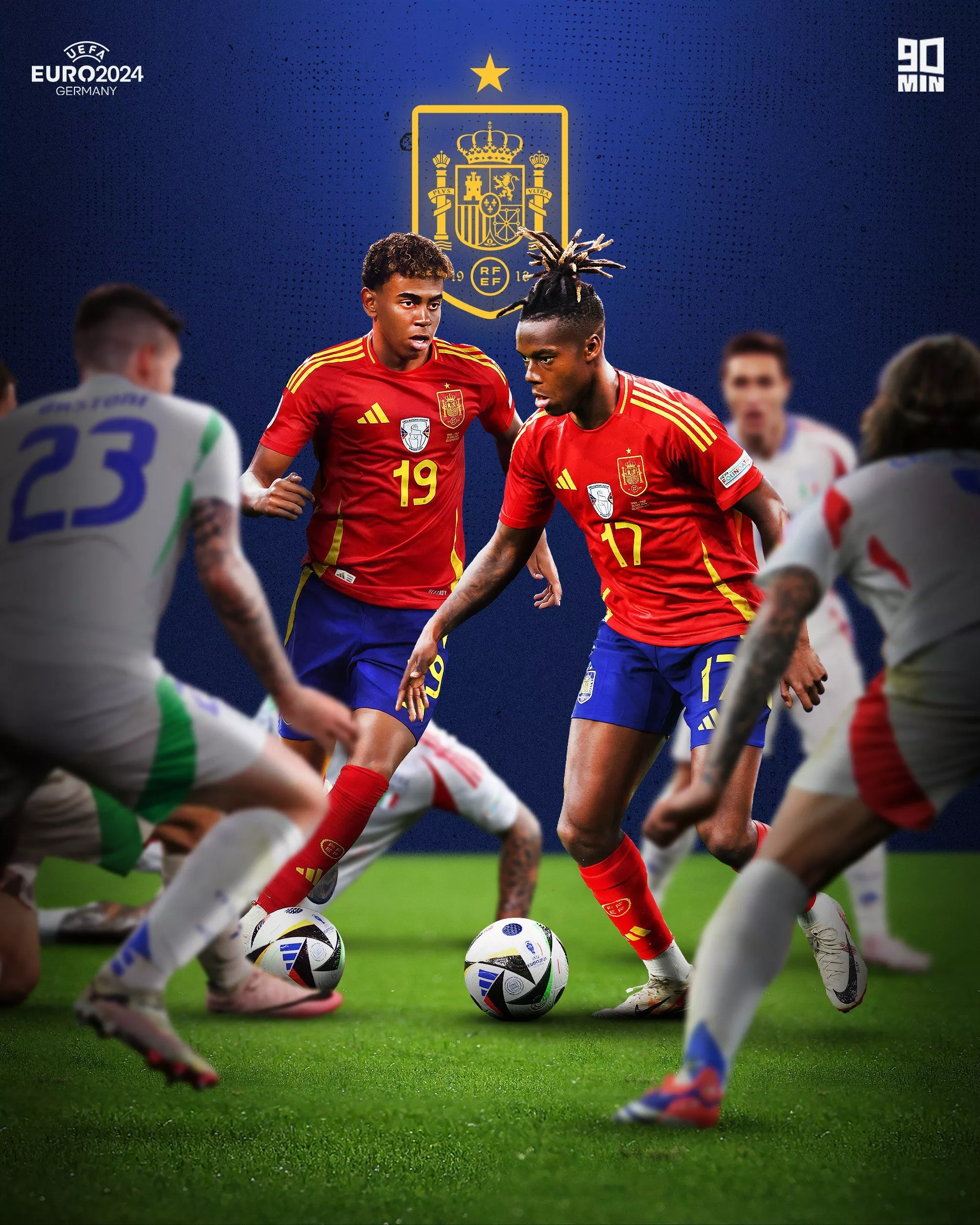 Lamine Yamal and Nico Williams