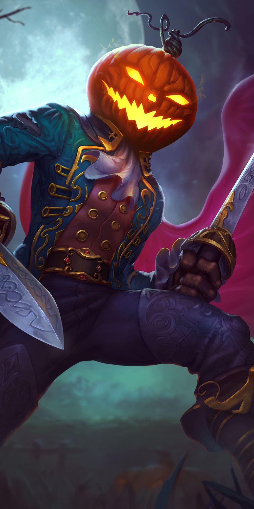 Pumpkin man, Loki, Halloween, Smite