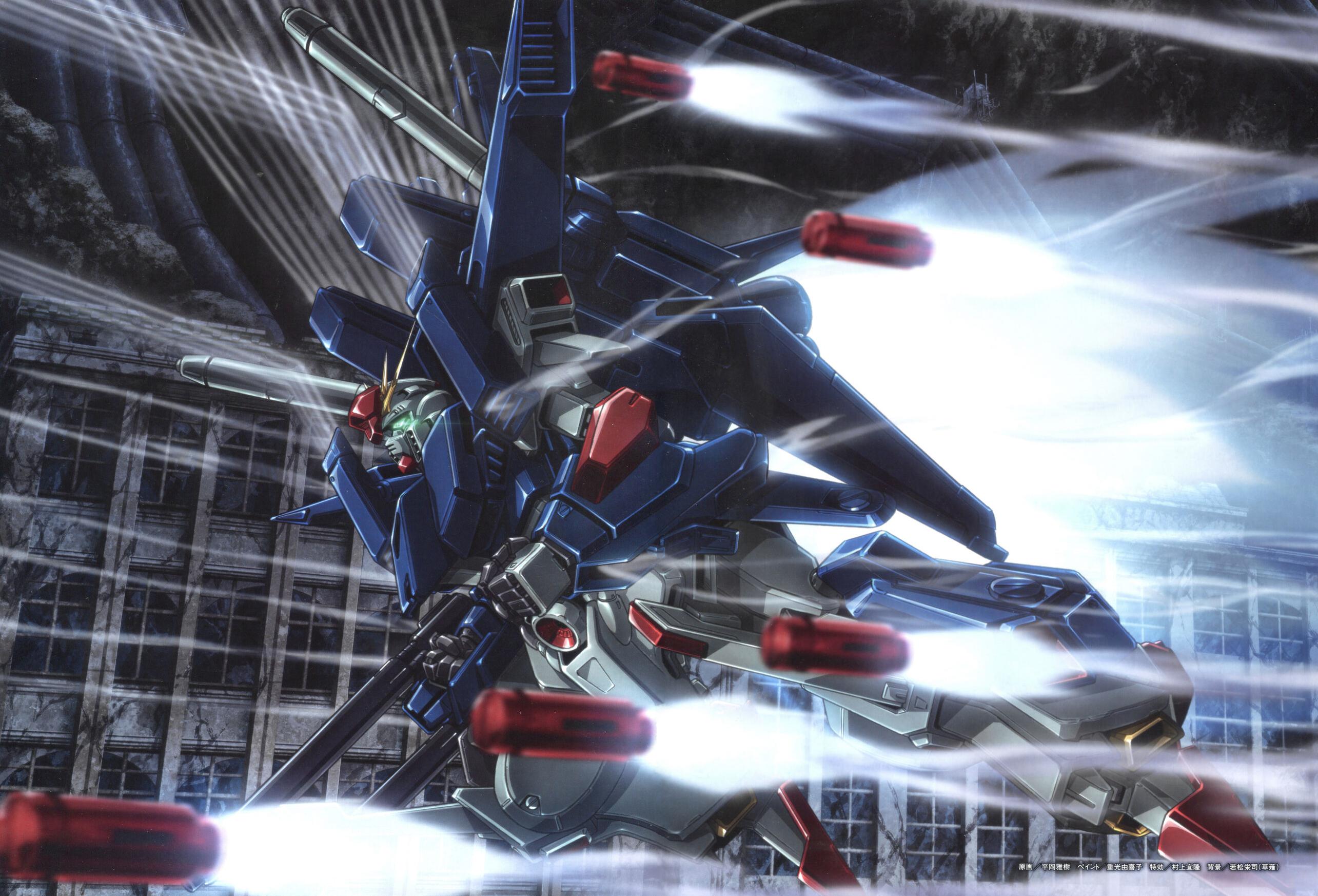 Full Armor ZZ Gundam page spread art