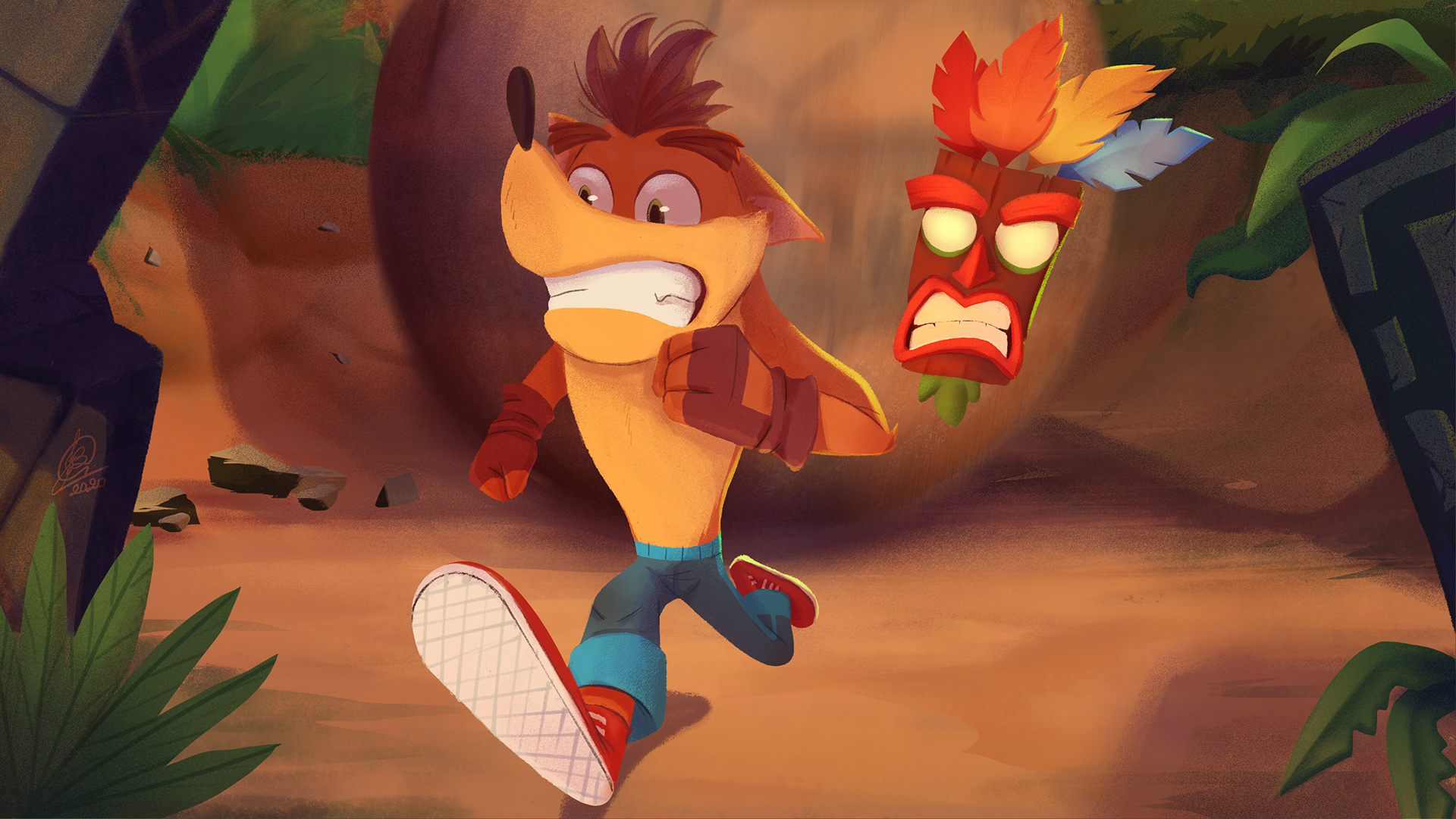 Crash Bandicoot. Concept art 3