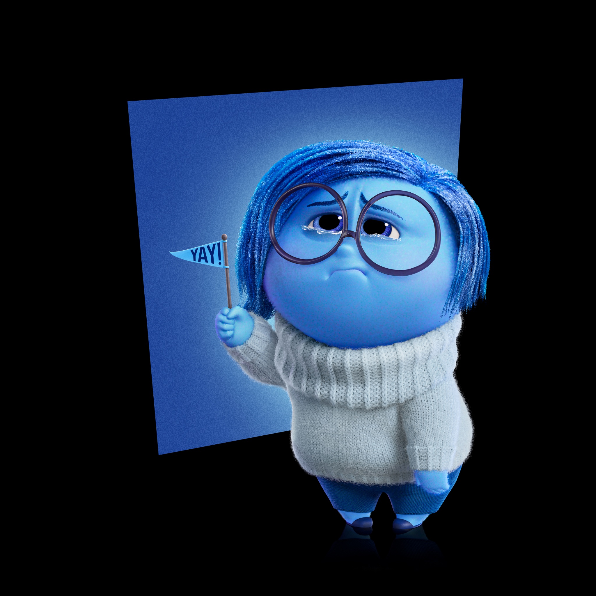 Sadness in Inside Out 2 8K Wallpaper