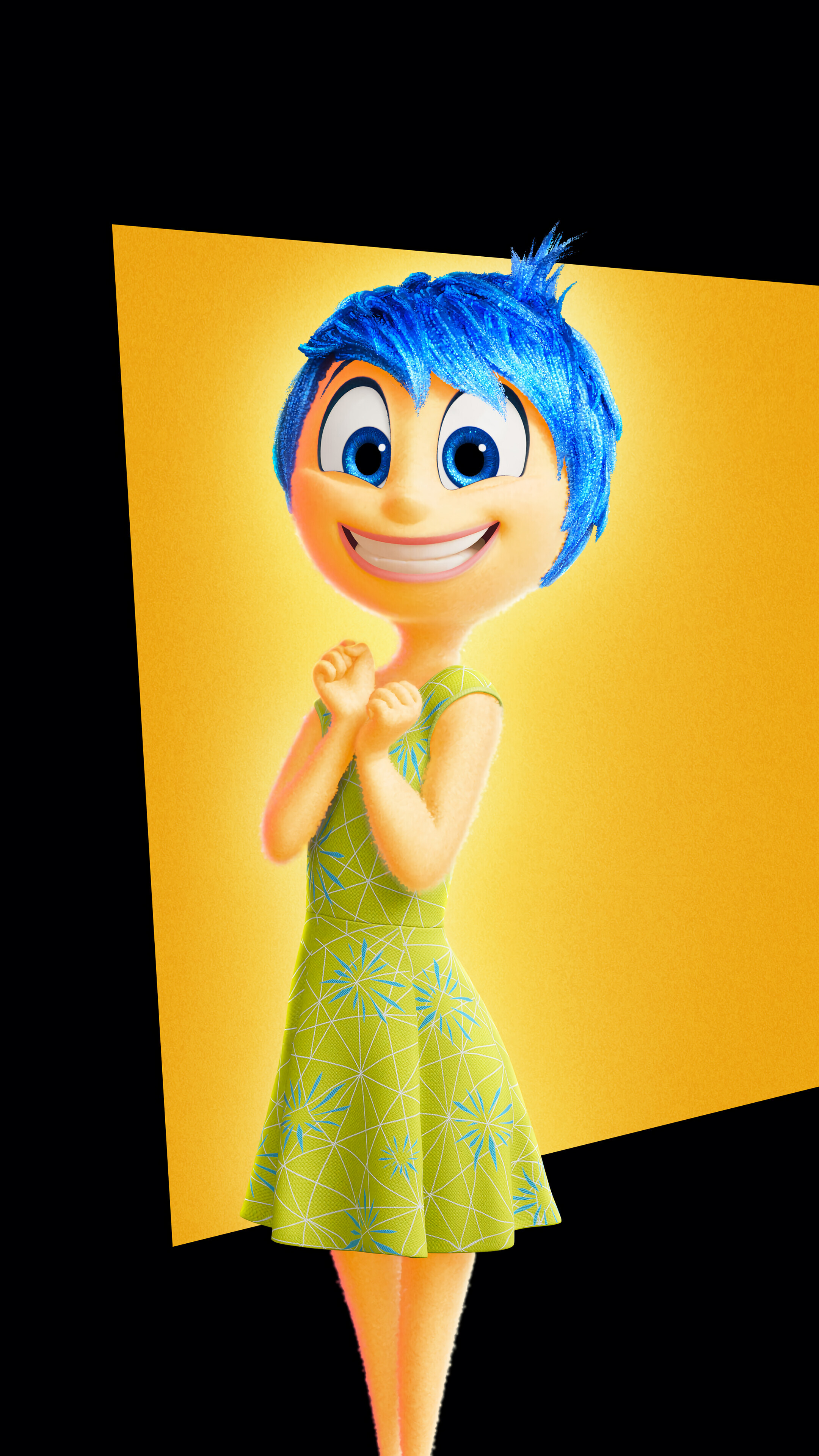Inside Out 2 Joy 4K Wallpaper iPhone HD