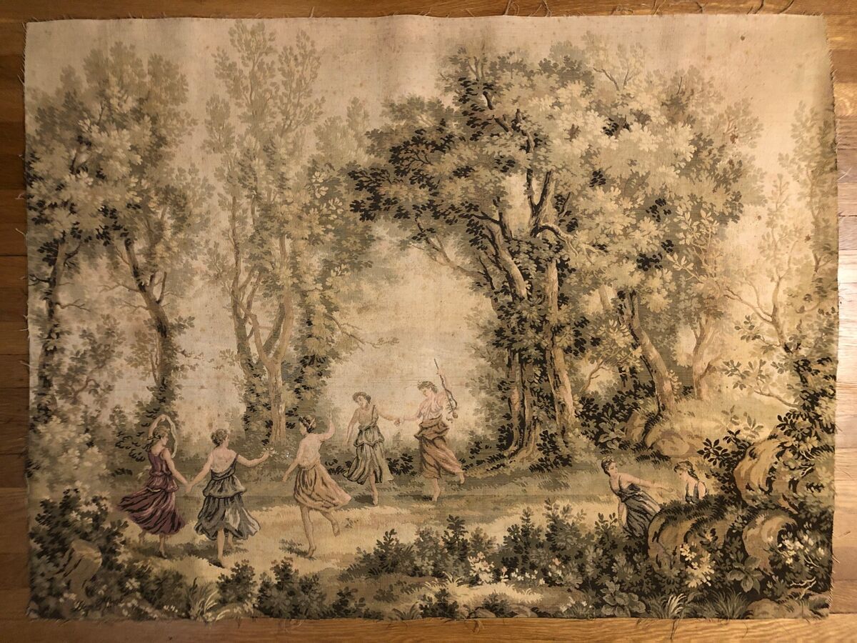 Antique French Tapestry Jean Baptiste