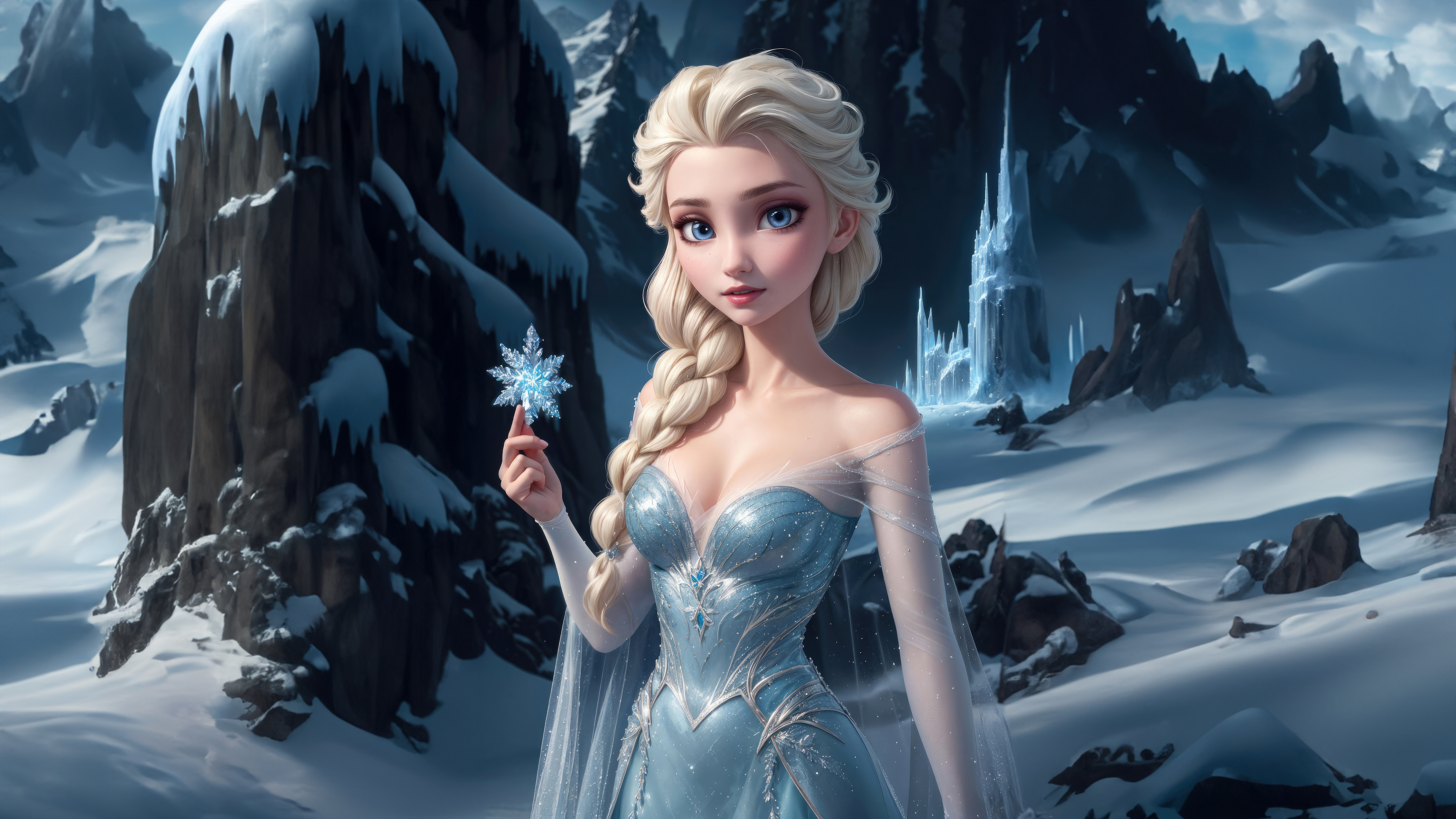 Snow Queen Elsa In Frozen Movie