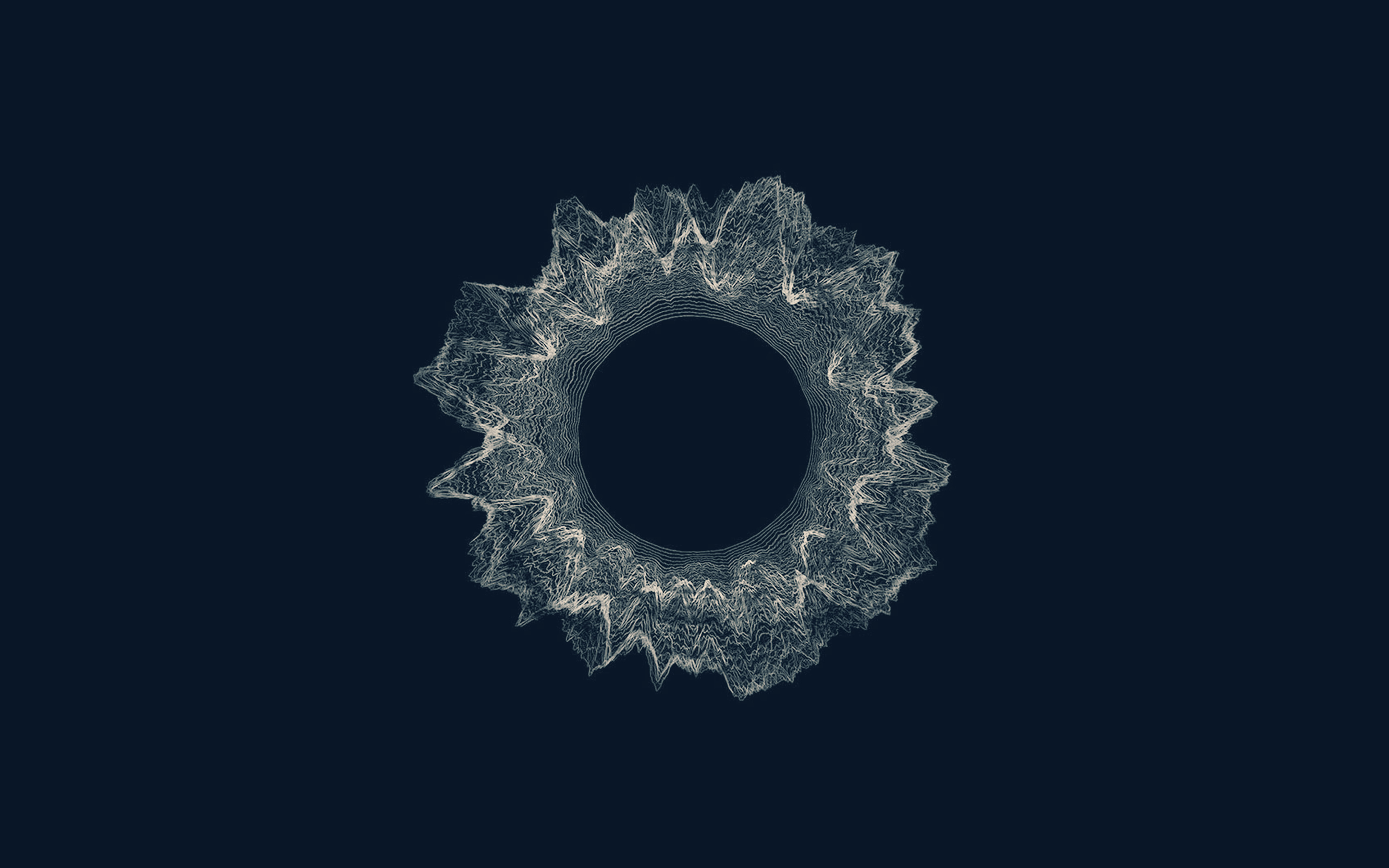 wallpaper for desktop, laptop. blue circle minimal abstract digital art patternern