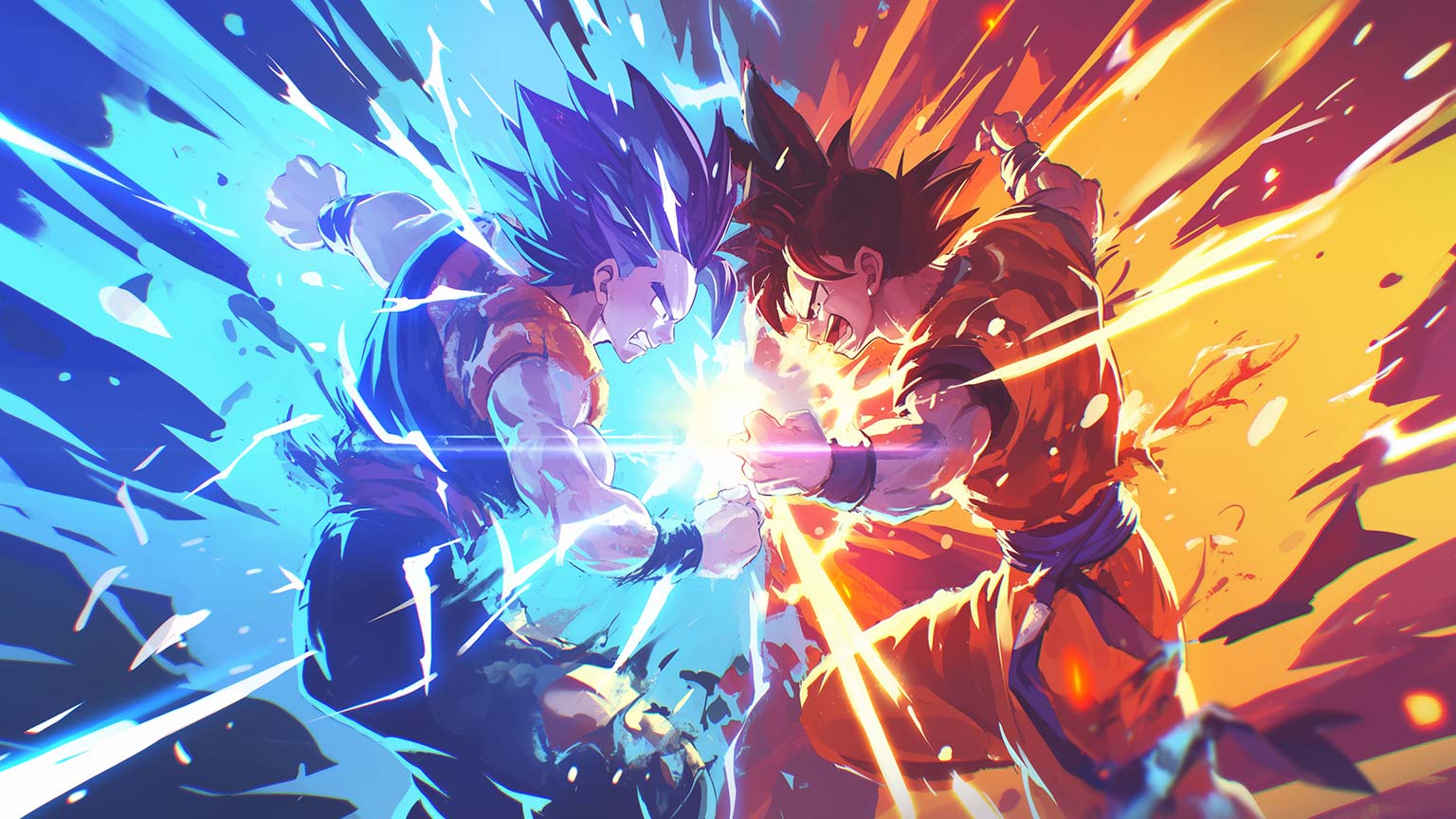 Dragon Ball Goku Vegeta Battle Energy