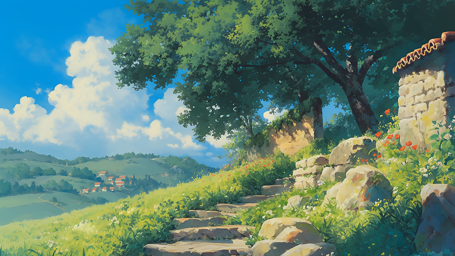 Studio Ghibli Art Wallpapers Wallpaper Cave