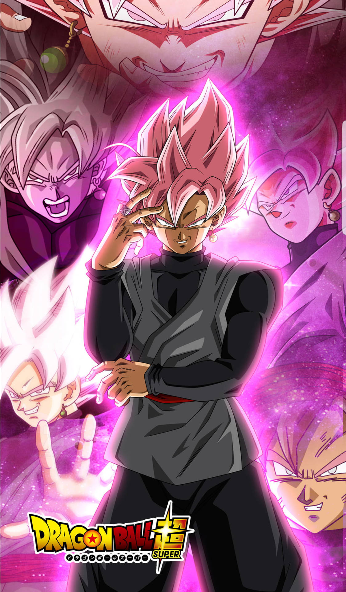 Dragon Ball Super Black Goku Rose 4k
