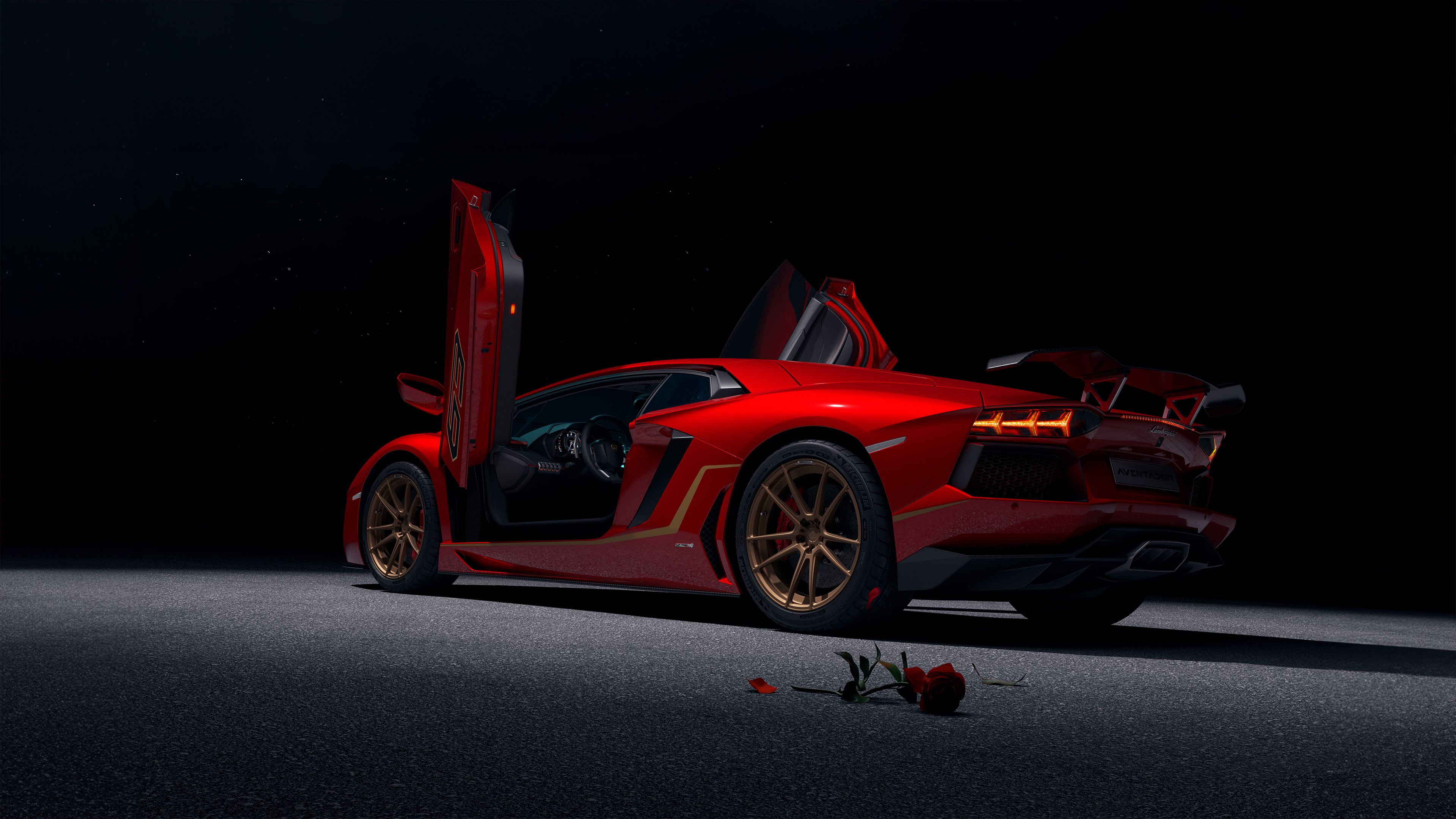 2023 Lamborghini Aventardor SVJ 4k
