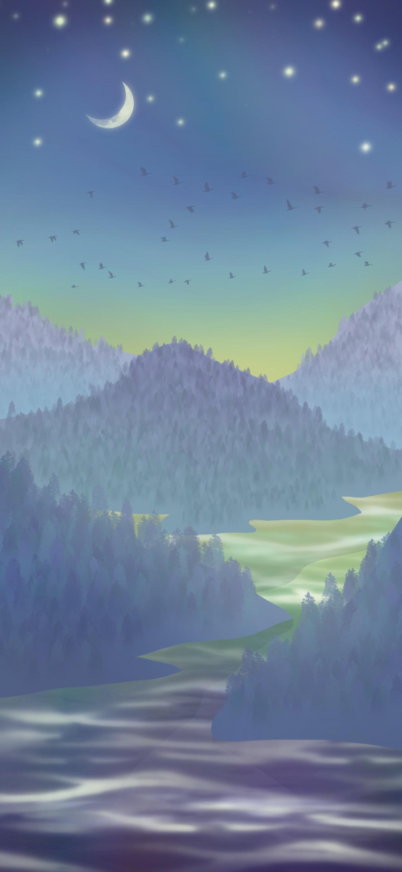 draw her a relaxing phone wallpaper