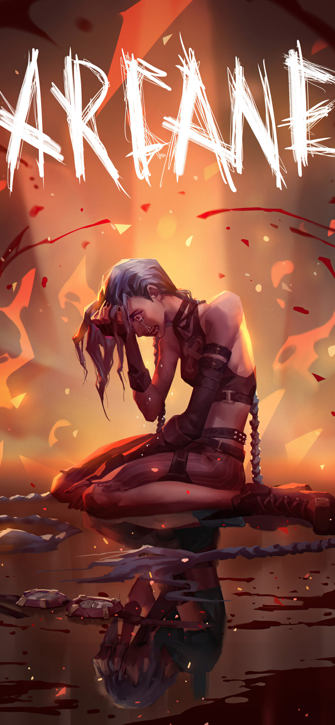 Arcane Jinx Crying iPhone XS